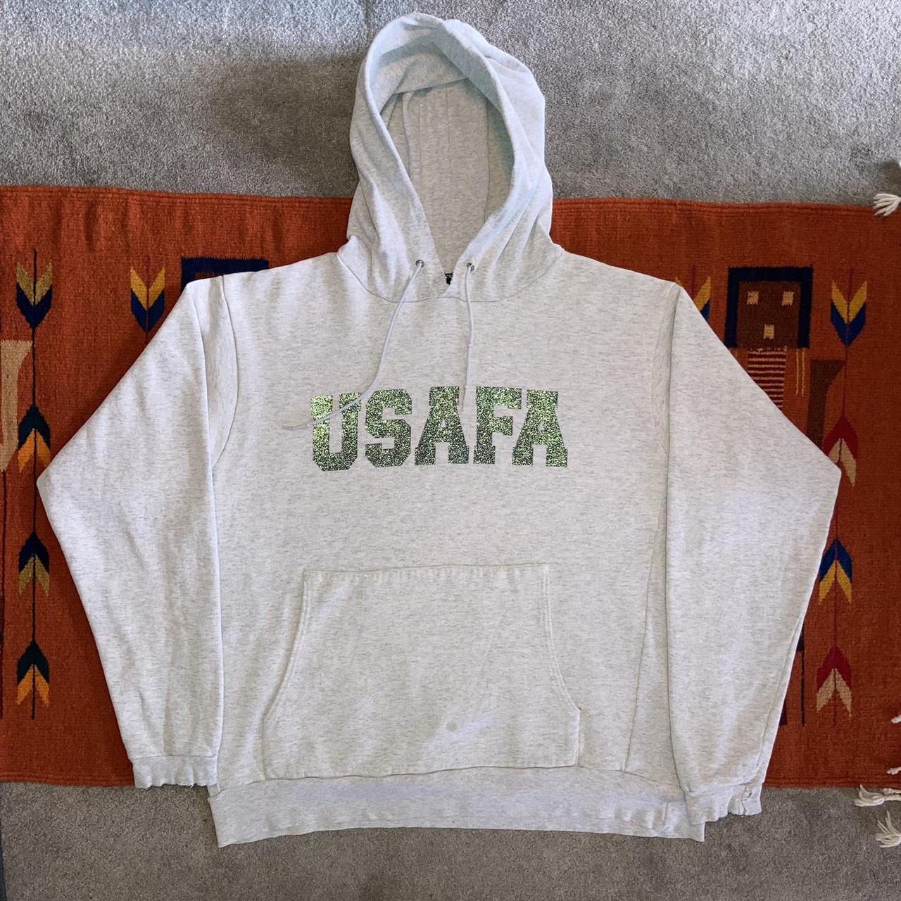 80/90s distressed USAFA pullover hoodie. ✈️ size XL... - Depop
