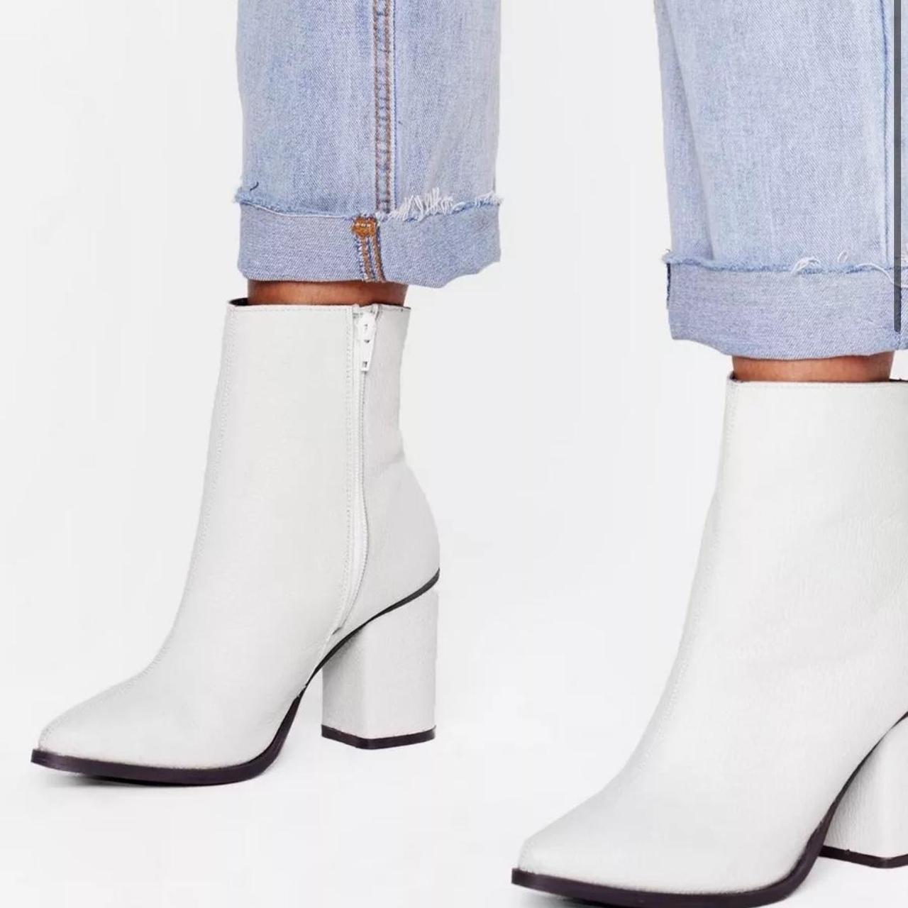 nasty gal black heeled boots