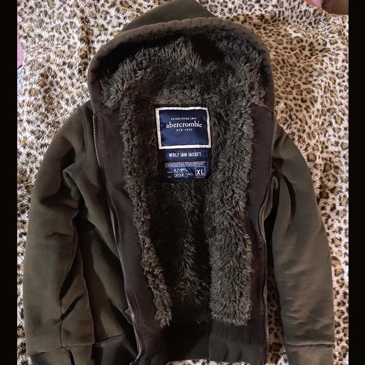 Abercrombie & Fitch “Wolf Jaw Jacket” wording on... - Depop