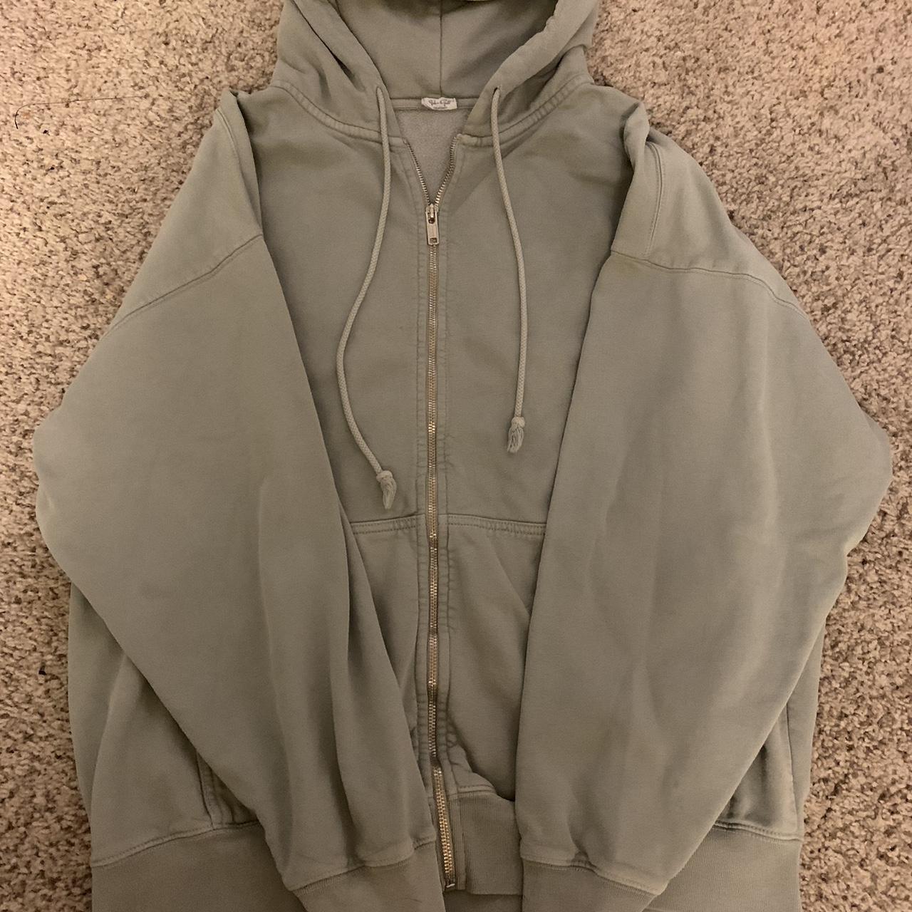 Brandy Melville Women's Green Jacket Depop