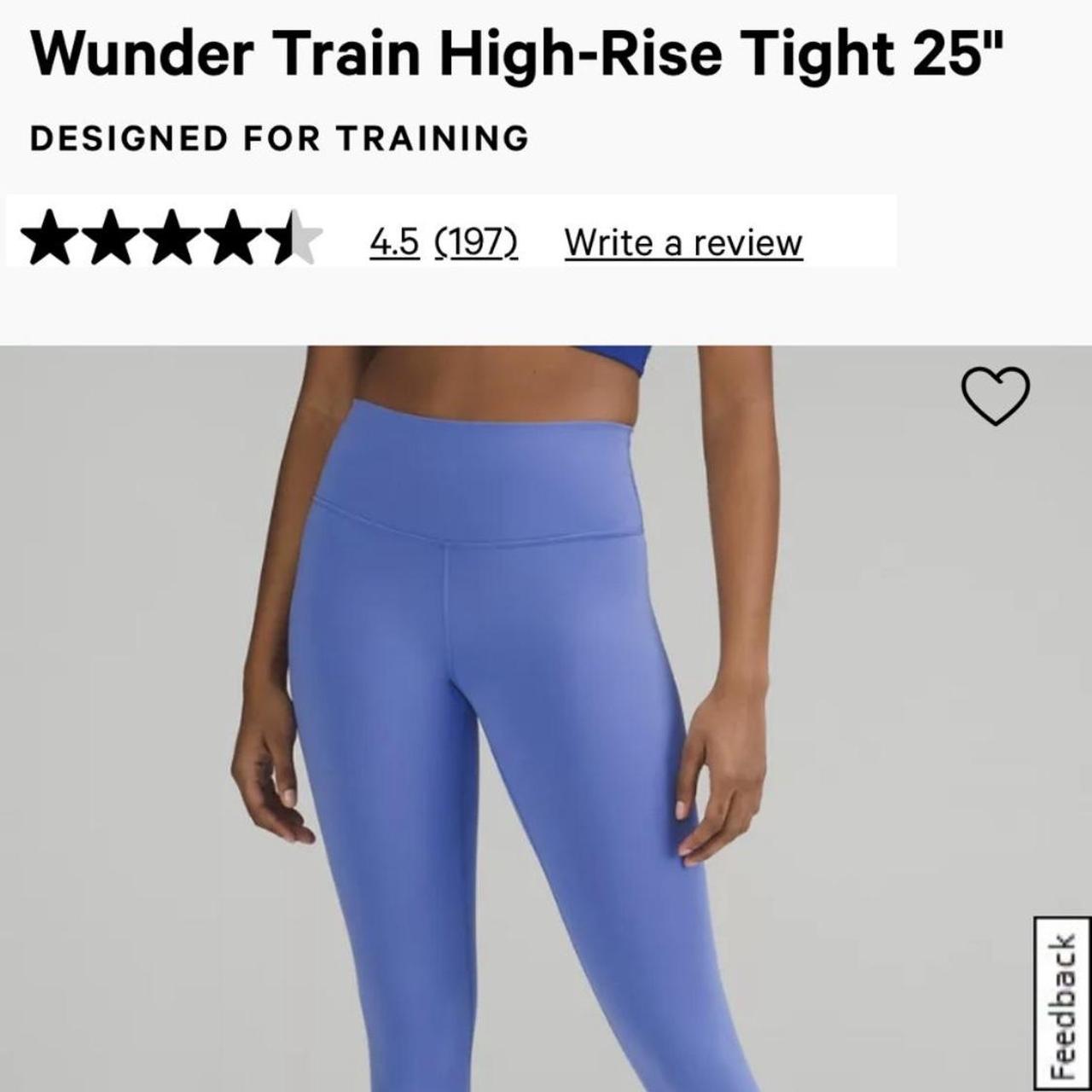 Lululemon Wunder Train 25 inch popular in Water Drop