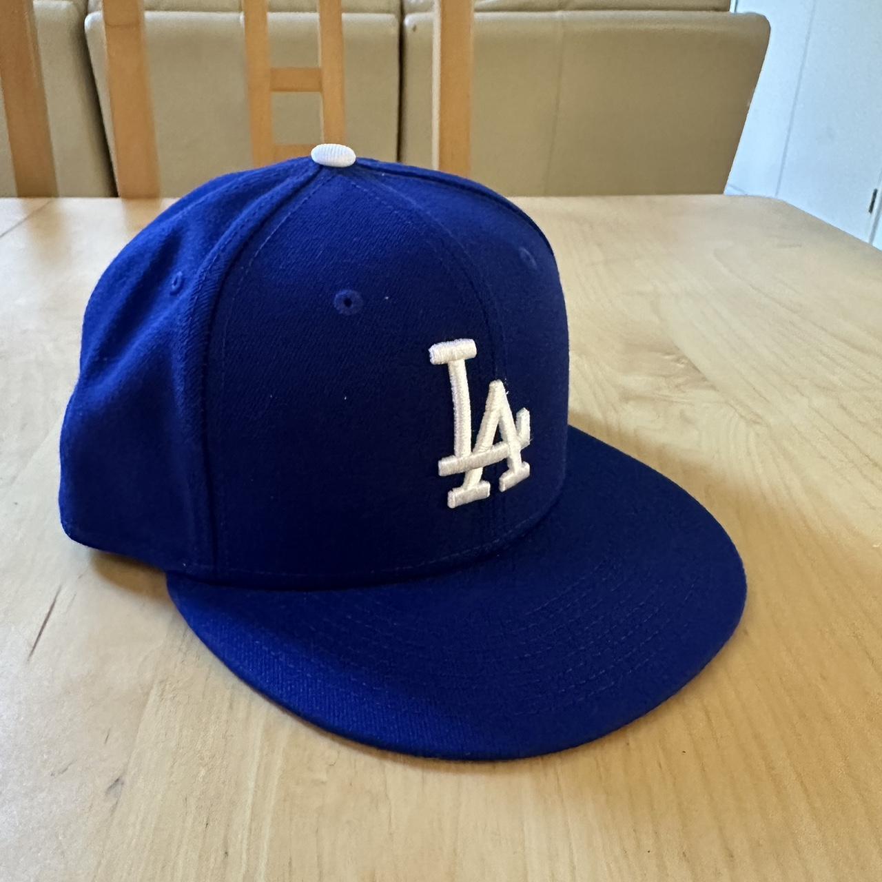 classic LA Dodger new era fitted cap size 7 - Depop