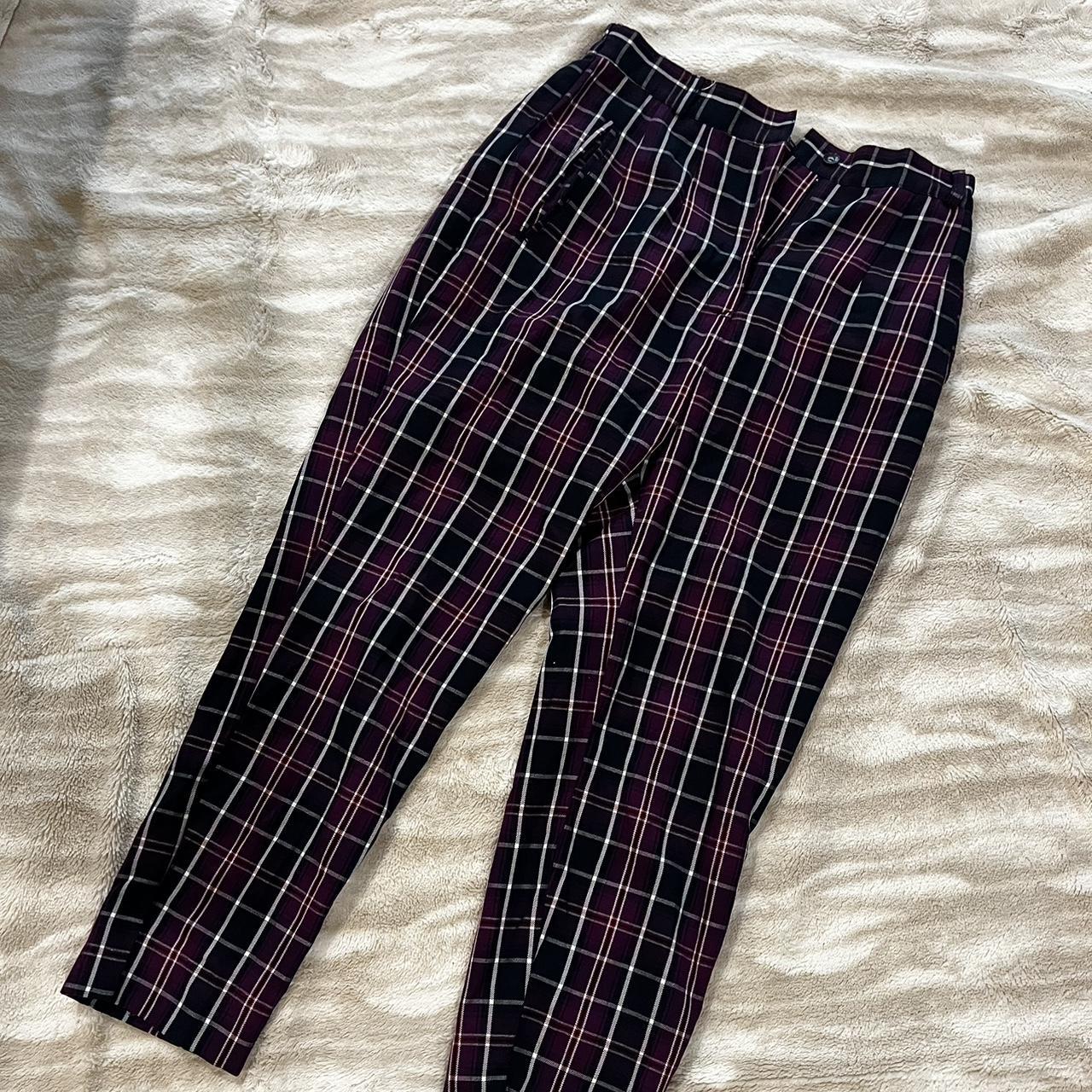 Neon Plaid Pants Tripp NYC Madness Pants [Pink/Lime Plaid