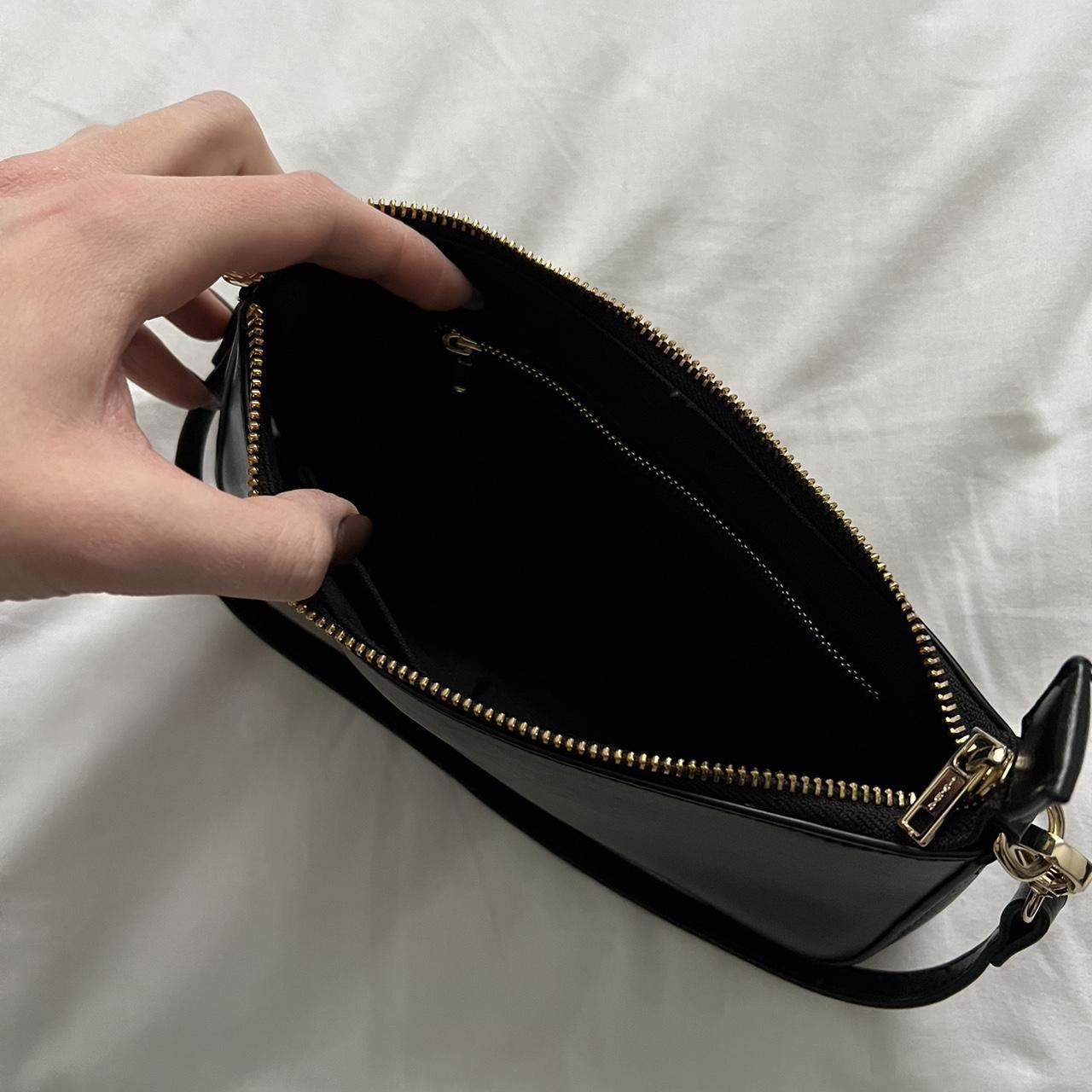 brandy melville black & gold shoulder bag perfect... Depop