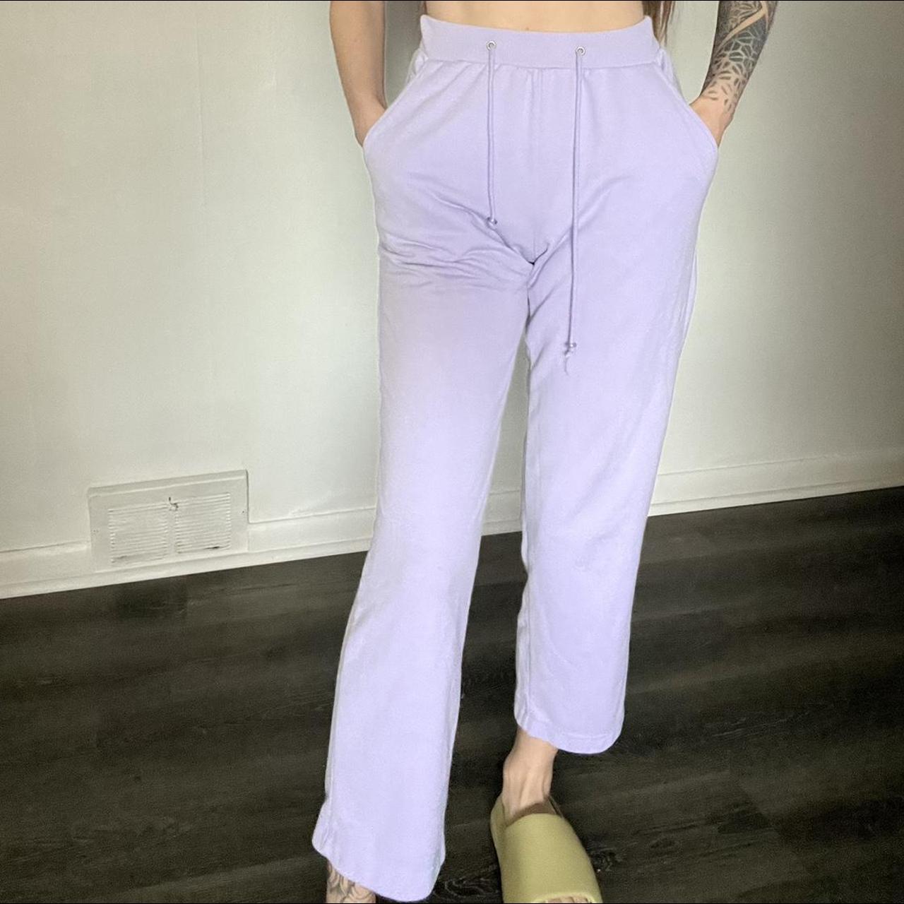 Purple joggers h&m hot sale