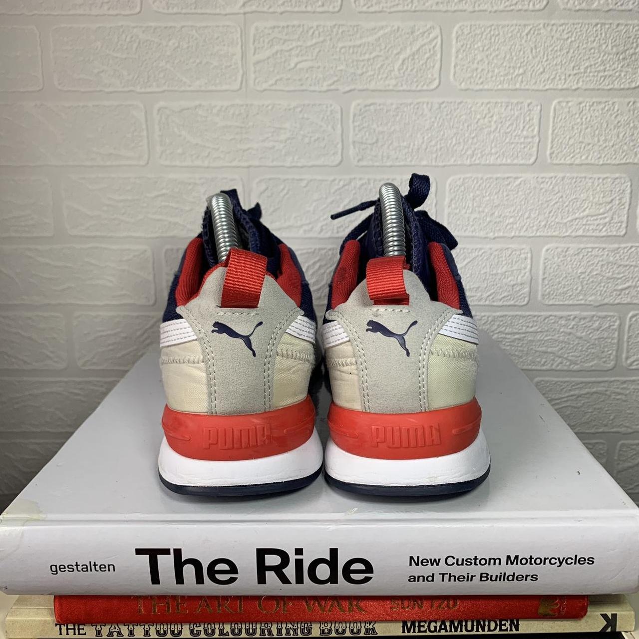 red white blue pumas