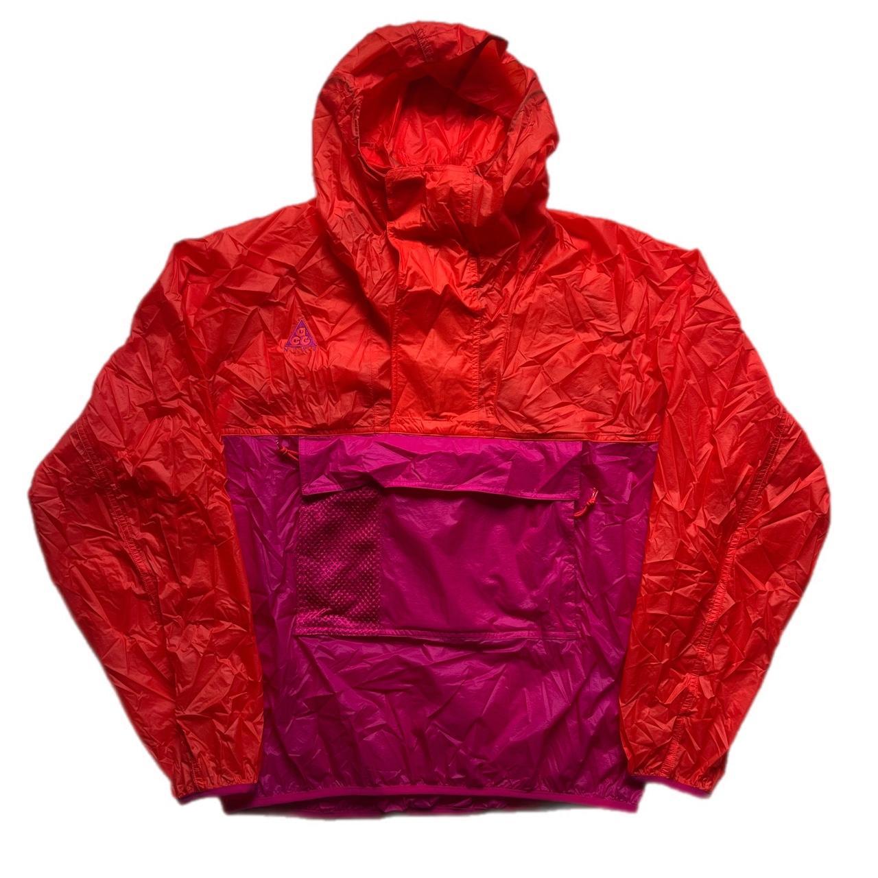 Nike ACG Lightweight Hooded Anorak Habanero Red Depop