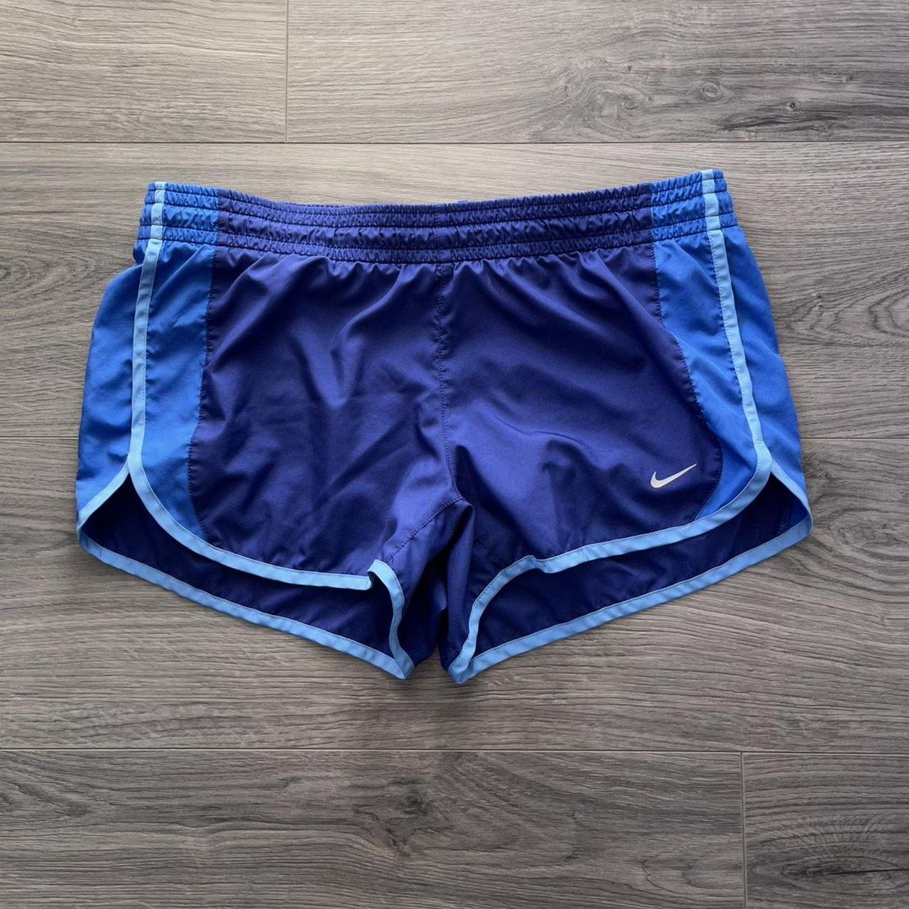 womens nike blue shorts