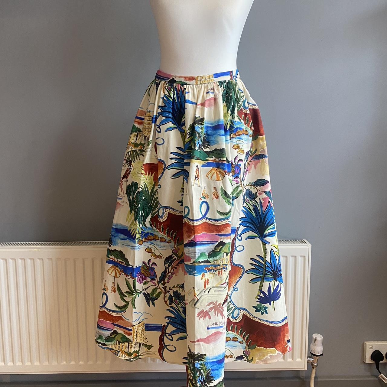 ZARA【NEW】ZW COLLECTION MIDI SKIRT ZW COLLECTION FLORAL PRINT MIDI SKIRT - 029 | ZARA United States