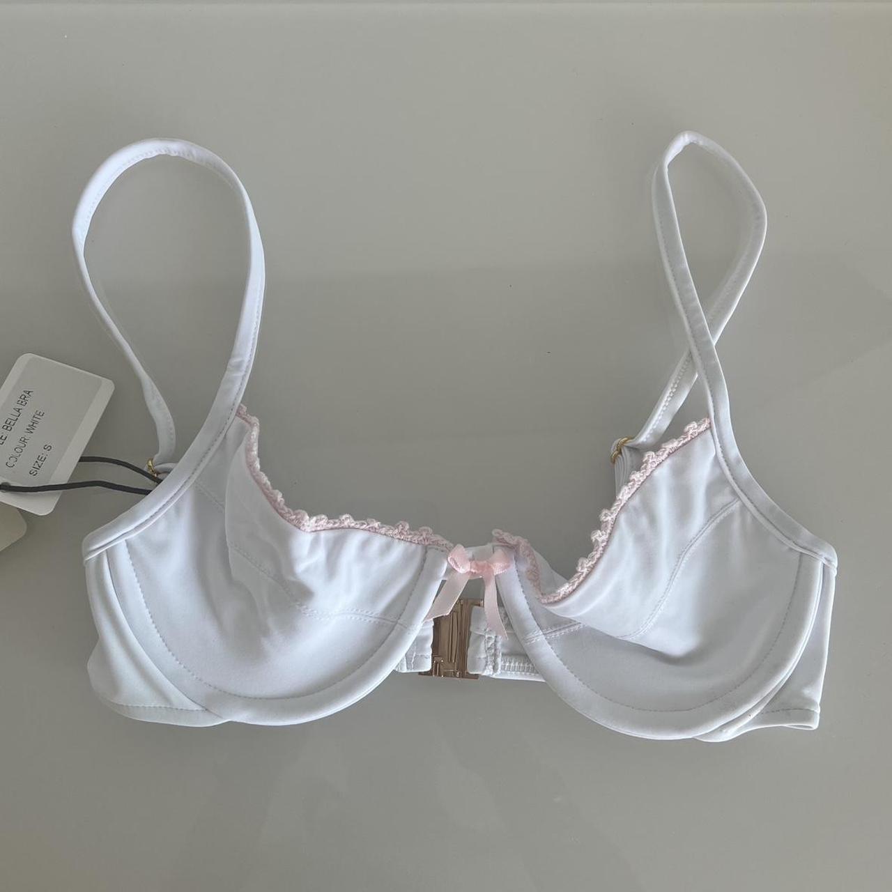 Nwt Bamba Swim Bella Bra In White Rare And Hardly Depop