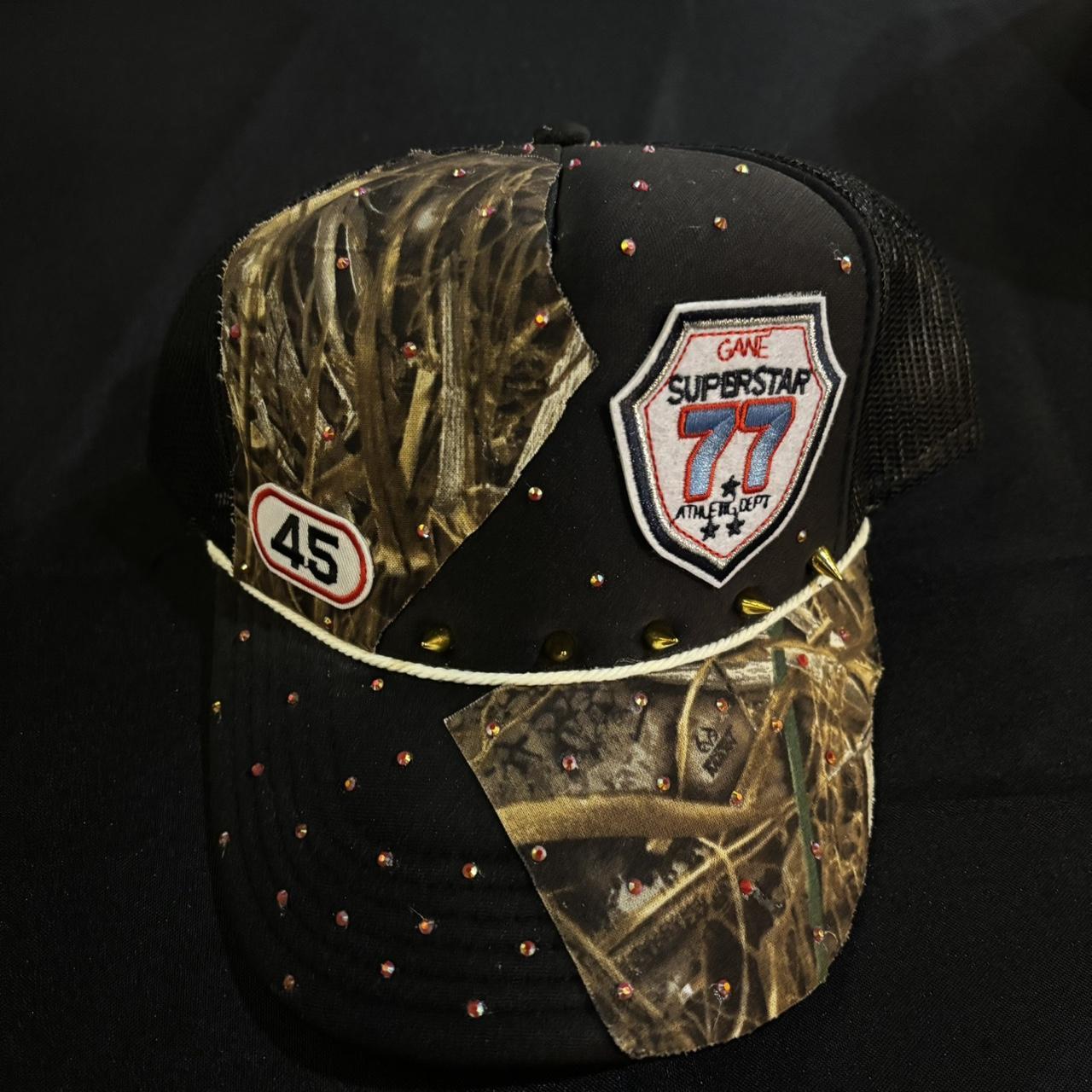 Reworked Men's Caps - Black/Multi – Patchwork Hun… - image 2