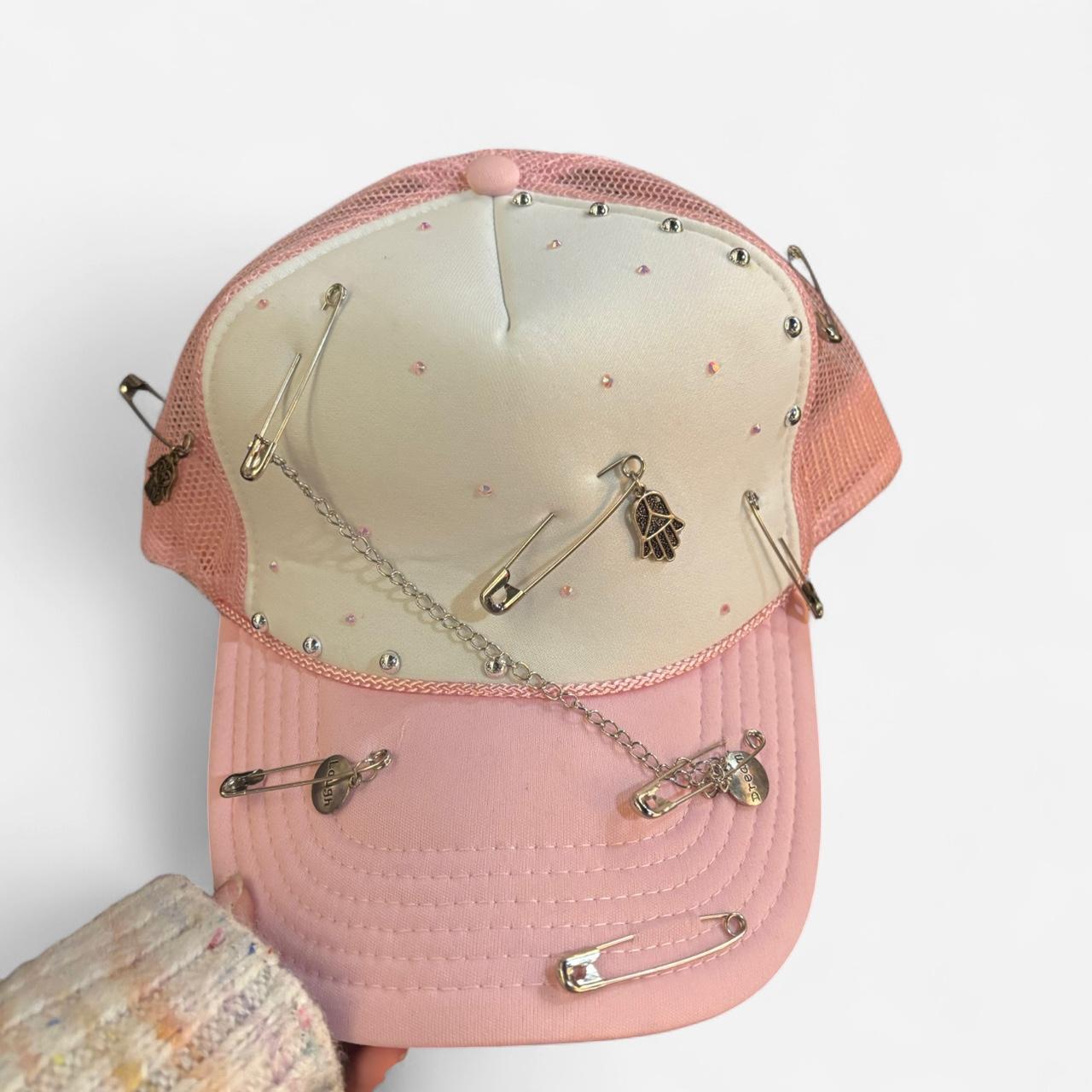 Reworked Men's Caps - Pink/Multi – Patchwork Hunk… - image 1