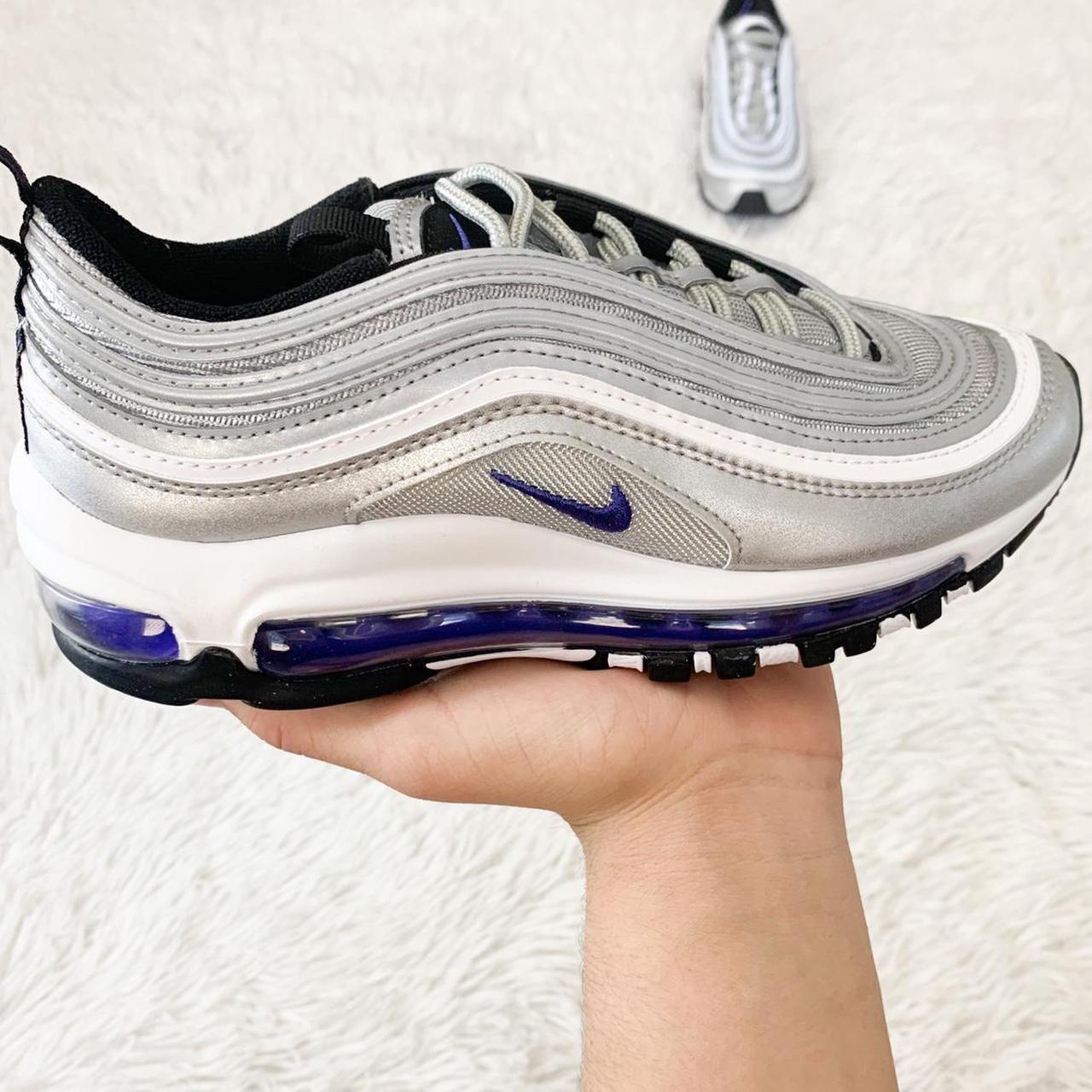 🔗💙🤍 New Nike Air Max 97 Silver Blue Sneakers ☁️ rare... - Depop