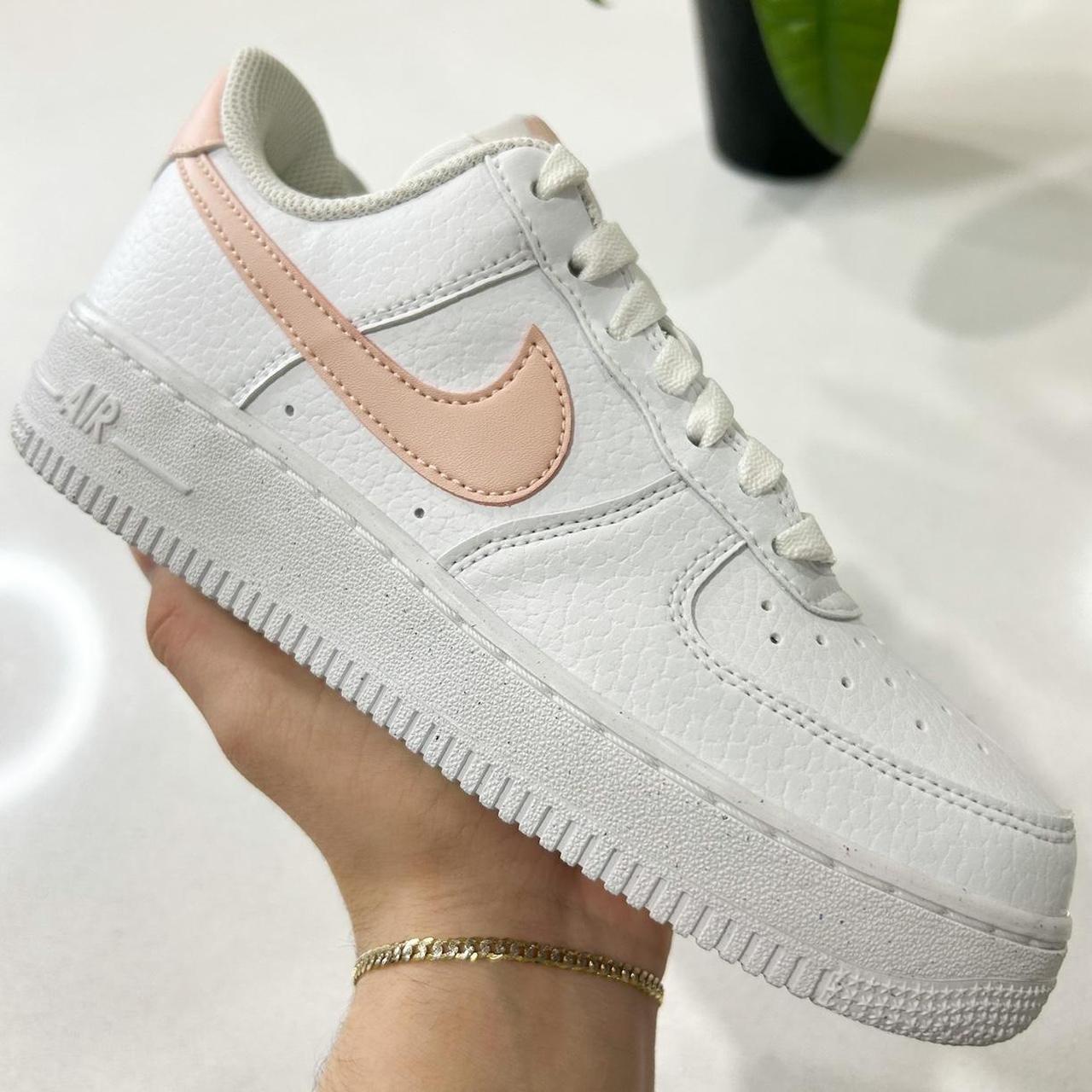 🤍💖 New Nike Air Force 1 Low White Pink Sneakers 🌸... - Depop