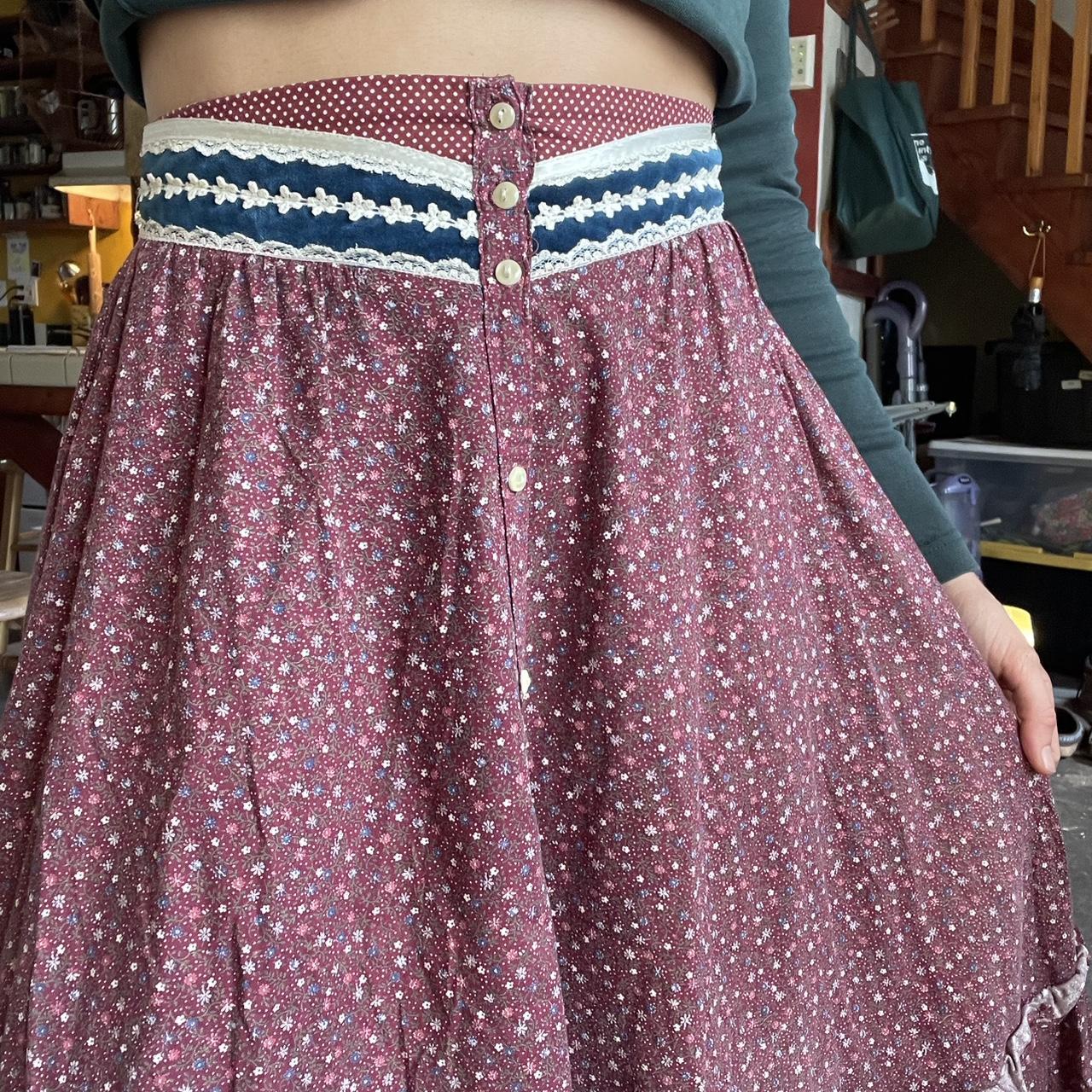 Burgundy prairie skirt best sale