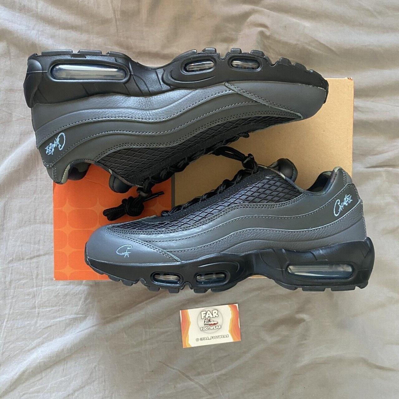 Corteiz Nike Air Max 95 Blue'Les Bleus' /Aegean... - Depop