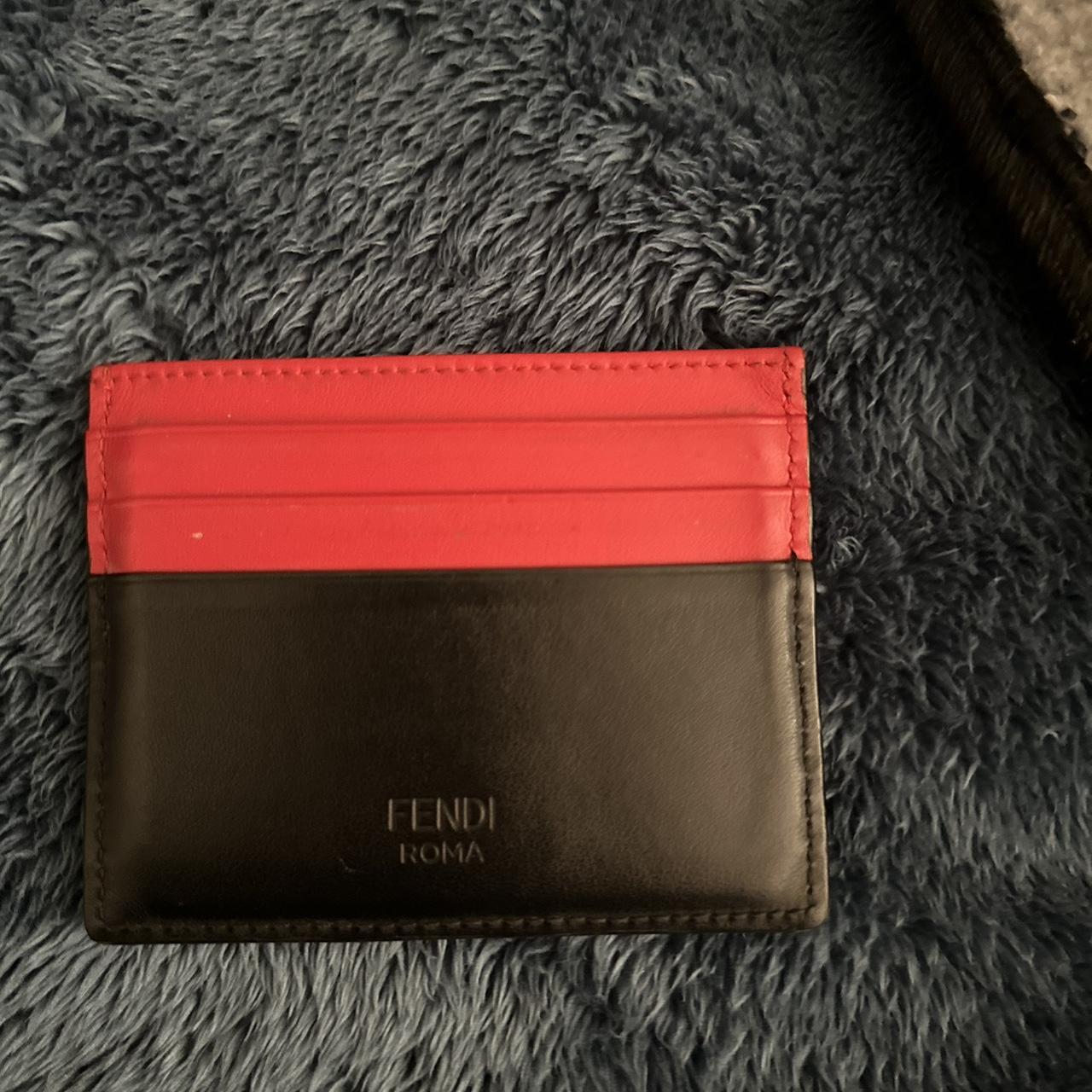 Fendi Men's Black and Red Wallet-purses | Depop