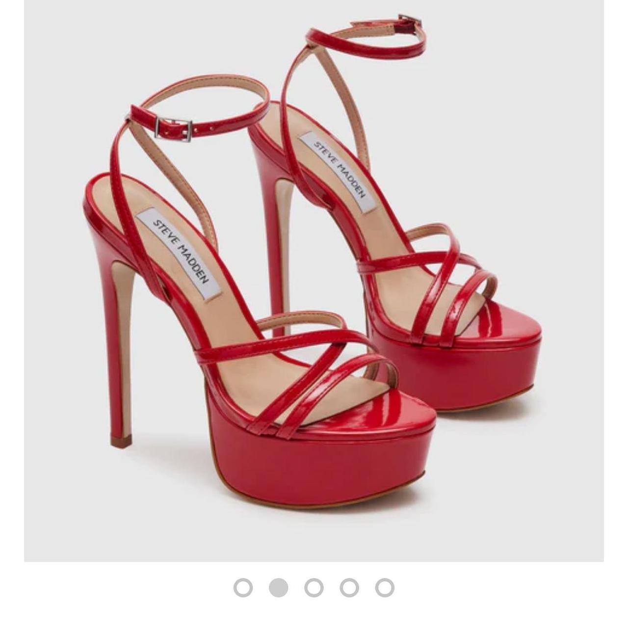 Steve Madden CELIA Color: RED PATENT Size: | Depop