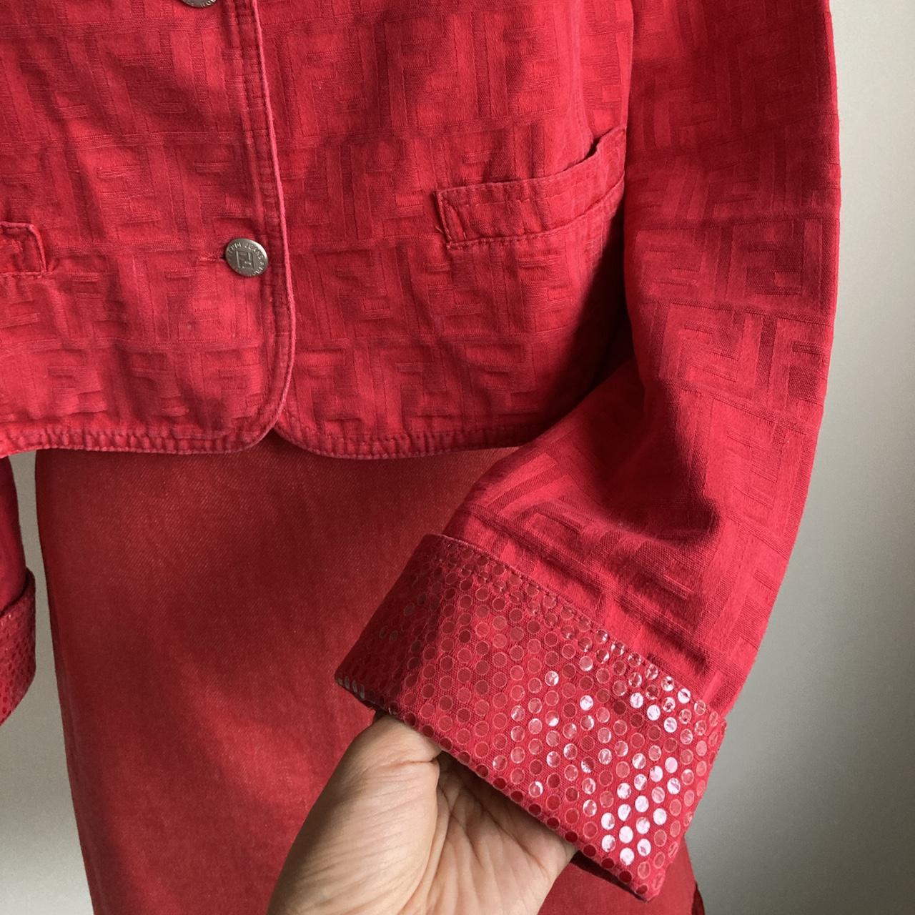 Fendi red clearance jacket