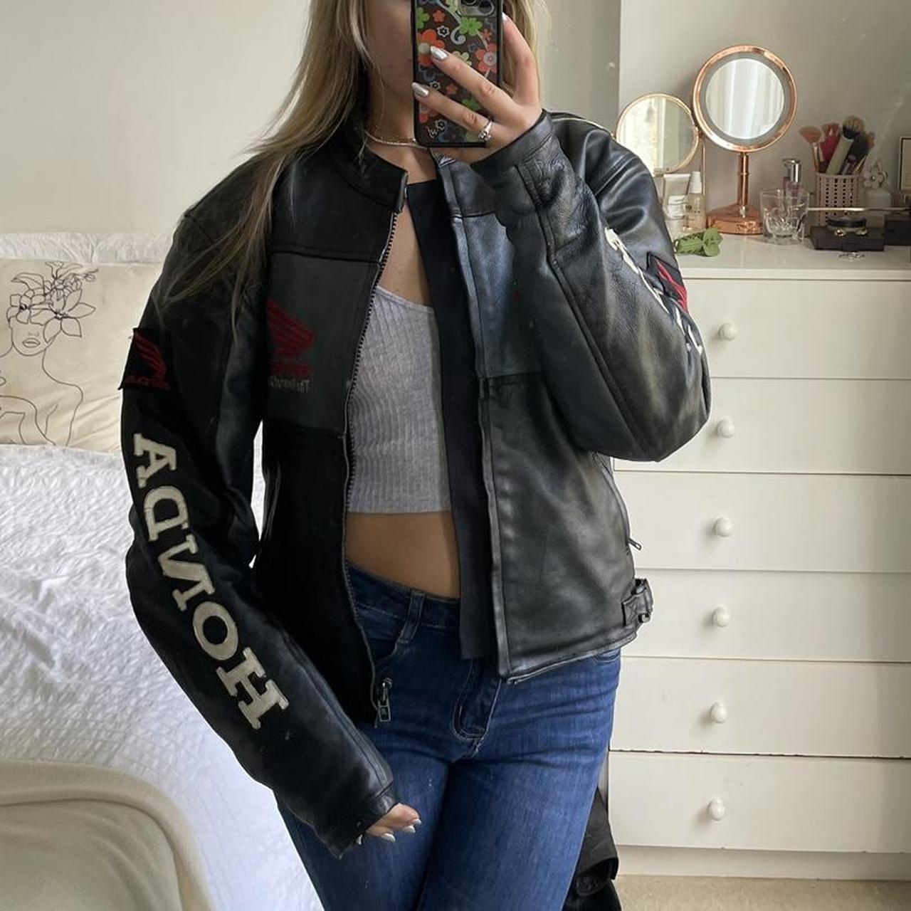 Caritasnepal Glitter Denim Jacket Womens Leather Jacket Honda