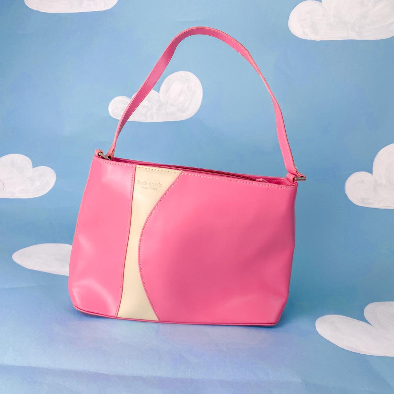 Vintage Kate Spade purse that has pink and white - Depop