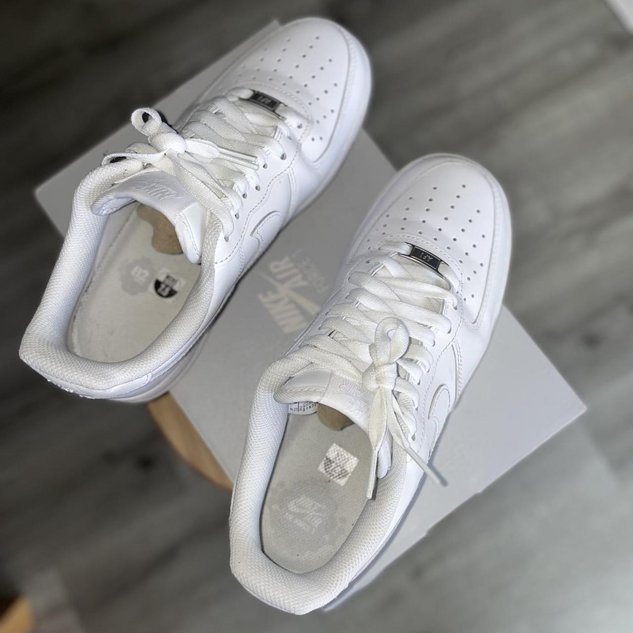ladies white nike air force trainers