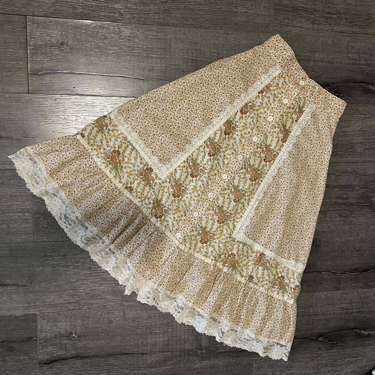 Gunne Sax style skirt vintage no tags - Depop