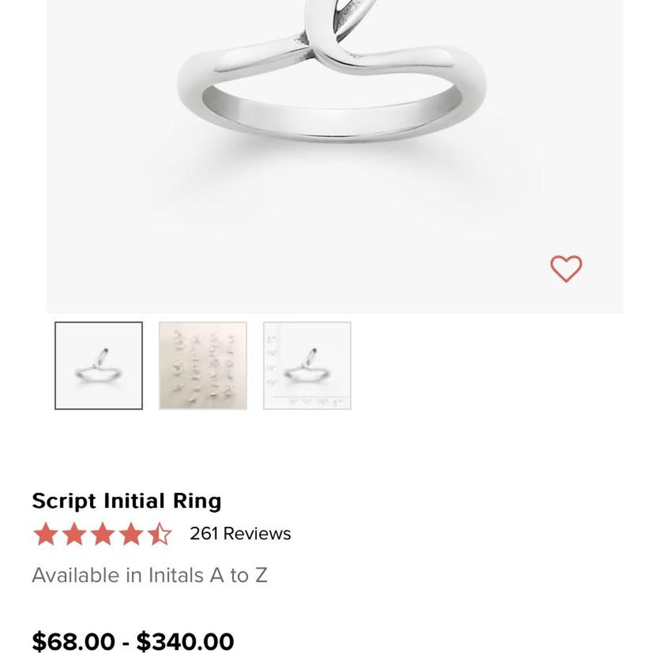 James avery rings on sale initial