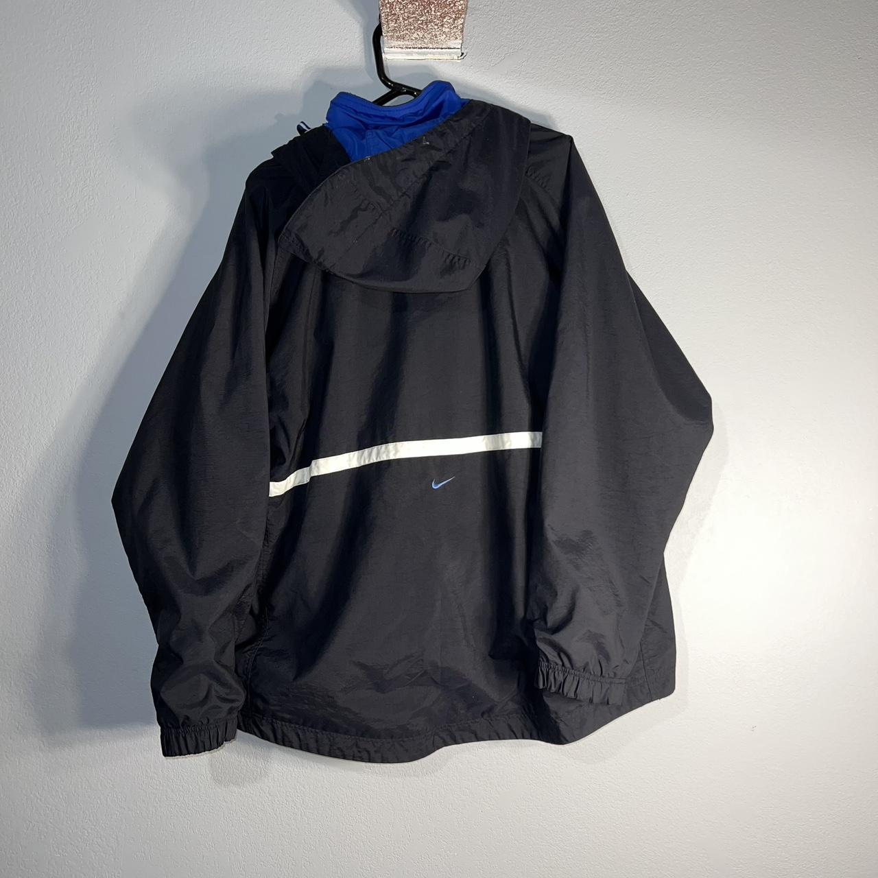 Nike Men's Black and Blue Jacket | Depop