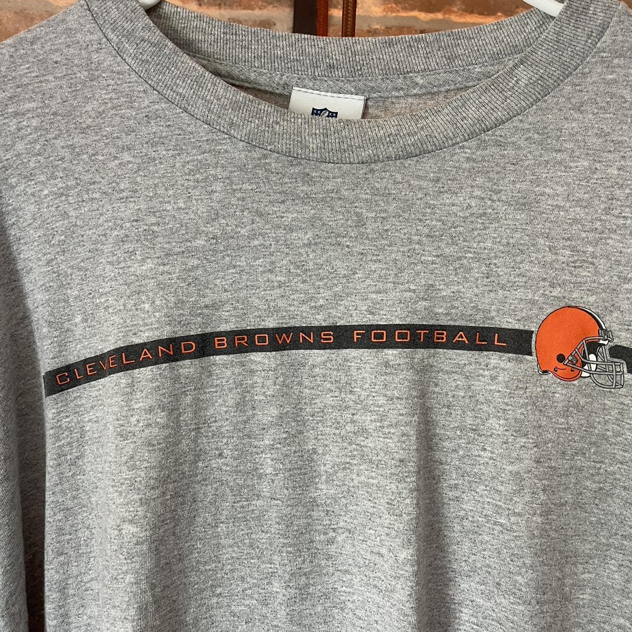 Cleveland Browns Long Sleeve Size Large Cotton - Depop