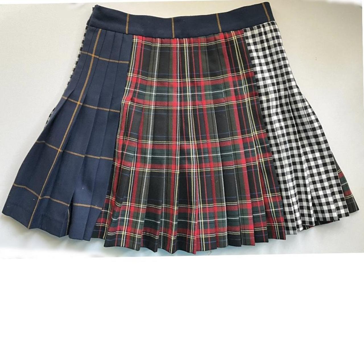 Pleated plaid outlet skirt zara