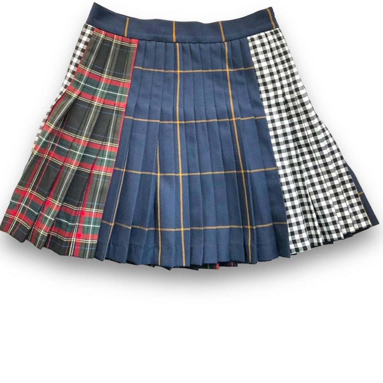 Plaid pleated skirt zara hotsell