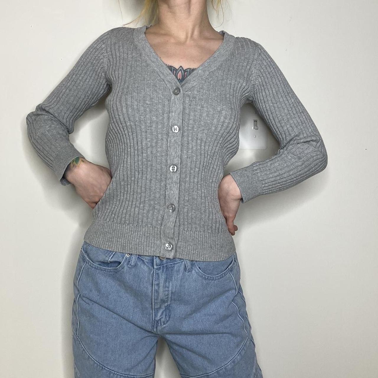 Place Nationale Women's Grey Cardigan