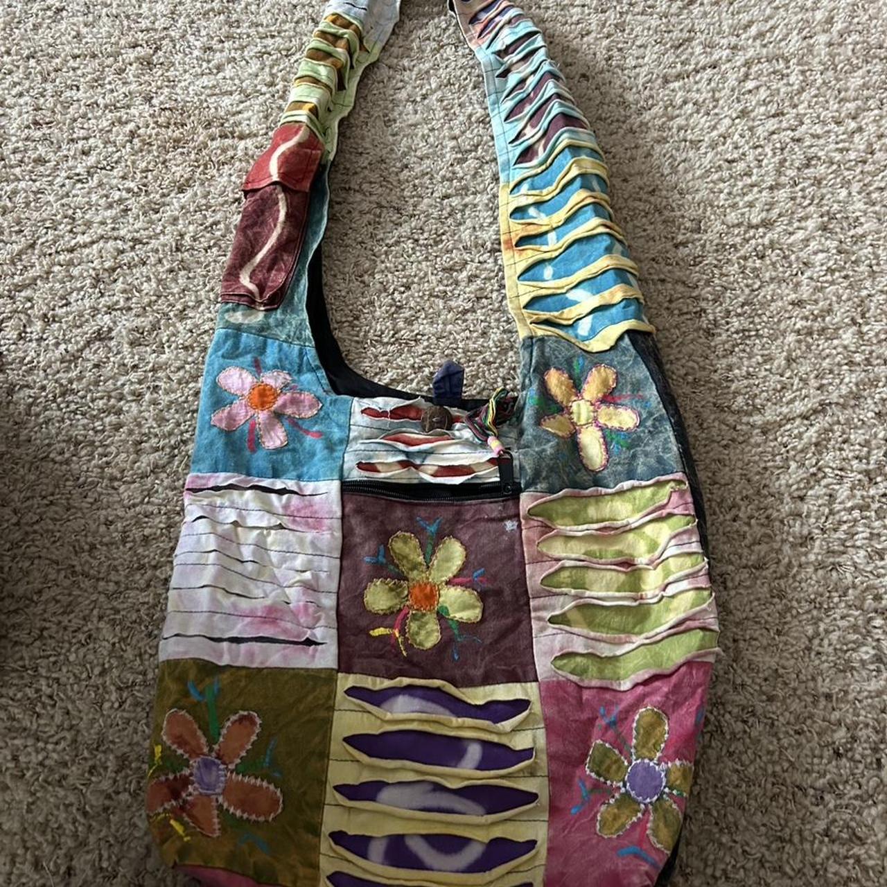 Women's Bag - Multi – patchwork bag with colorful… - image 1