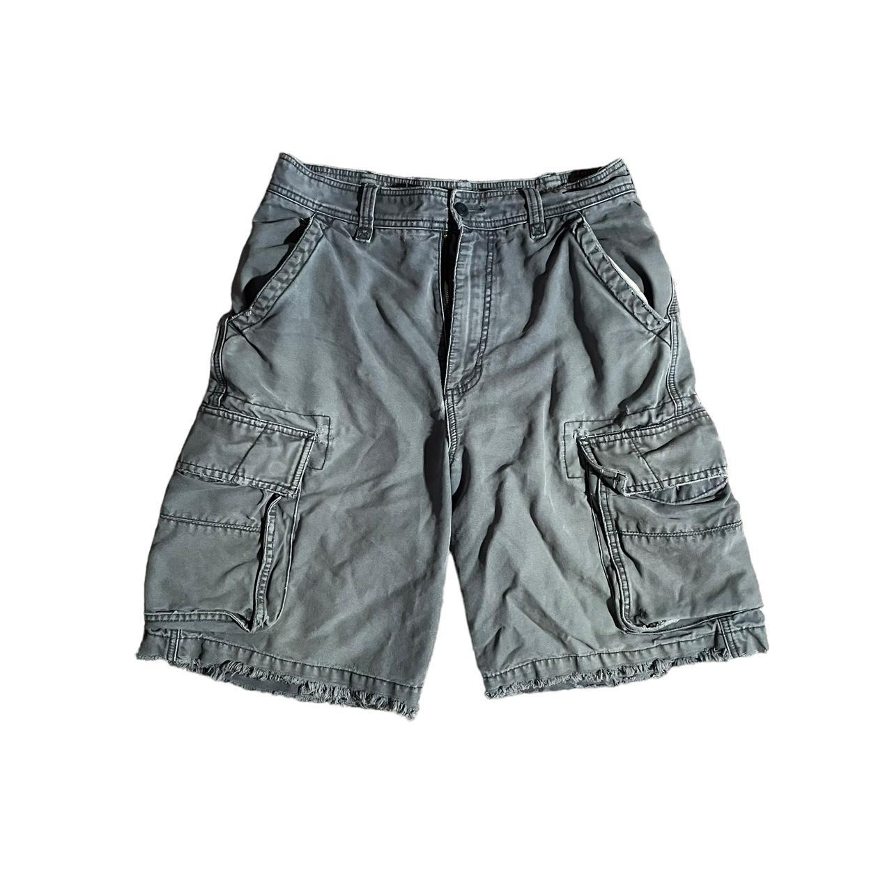 American Eagle dark grey cargo shorts These r rlly... - Depop