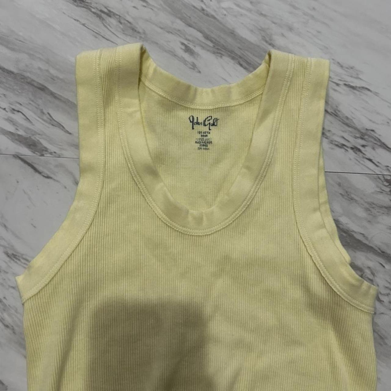 BRANDY MELVILLE YELLOW CONNOR TANK never worn brand... Depop