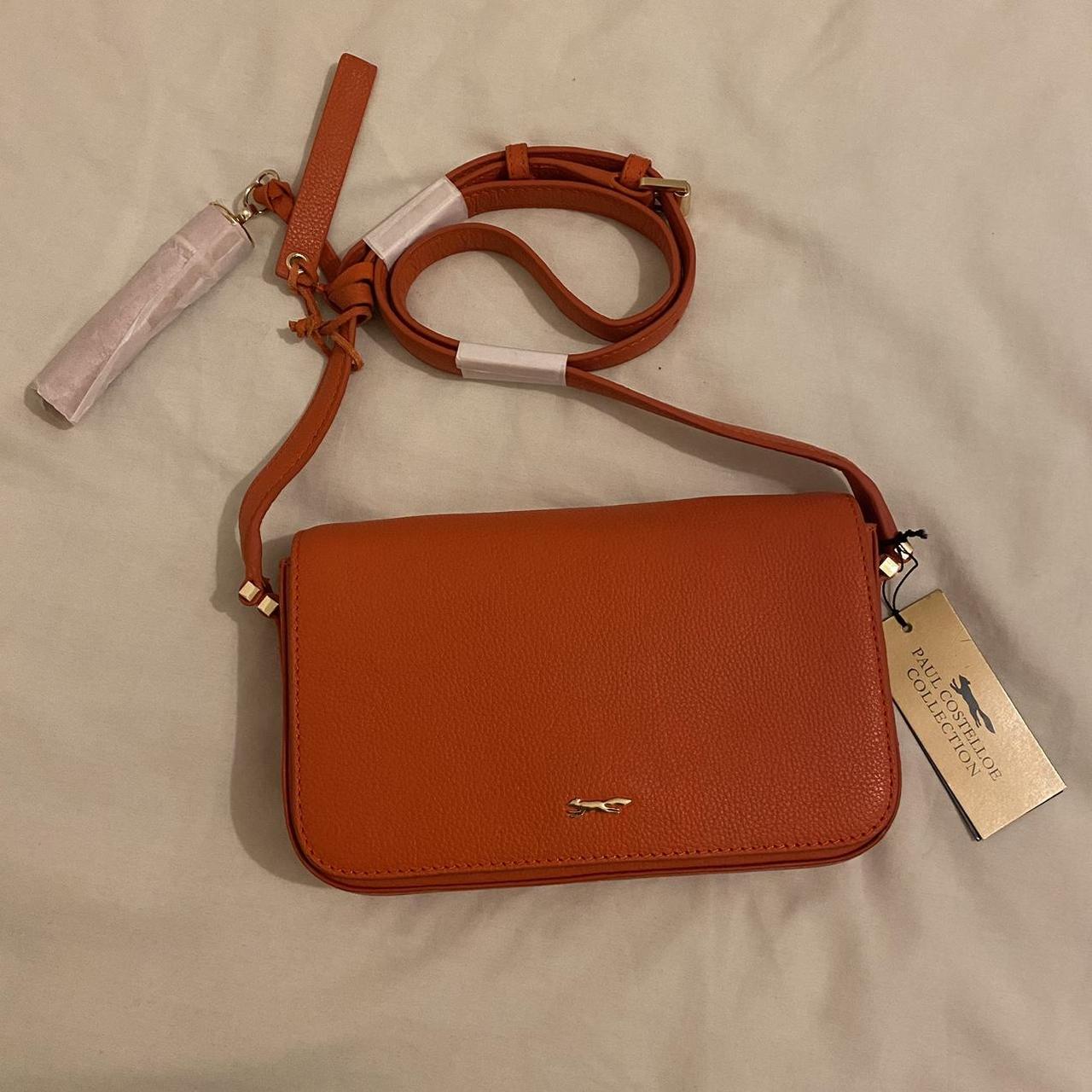 Paul Costelloe orange cross body bag Brand new... - Depop