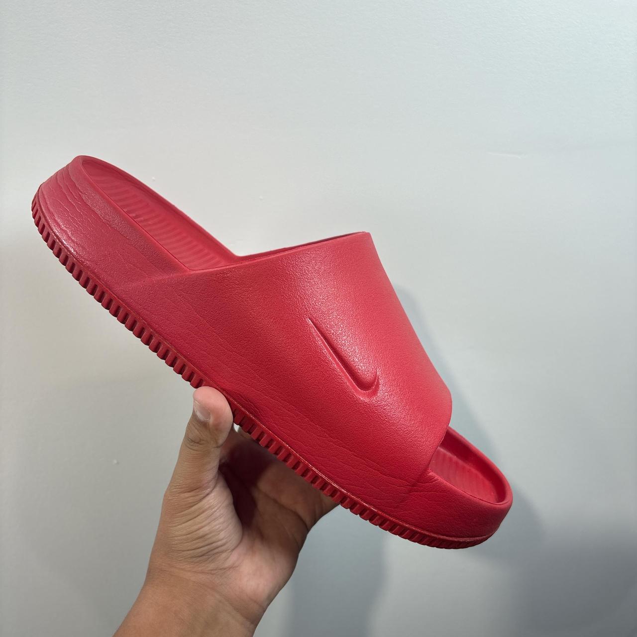 Nike Men's Slides - Red - US 14 – Nike red slides… - image 1