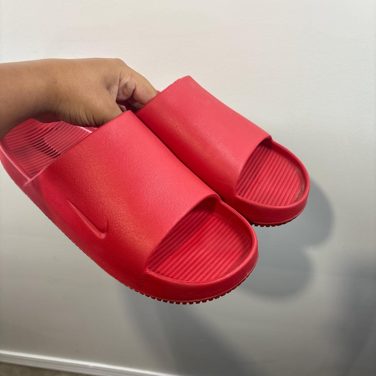 Nike Men's Slides - Red - US 14 – Nike red slides… - image 4