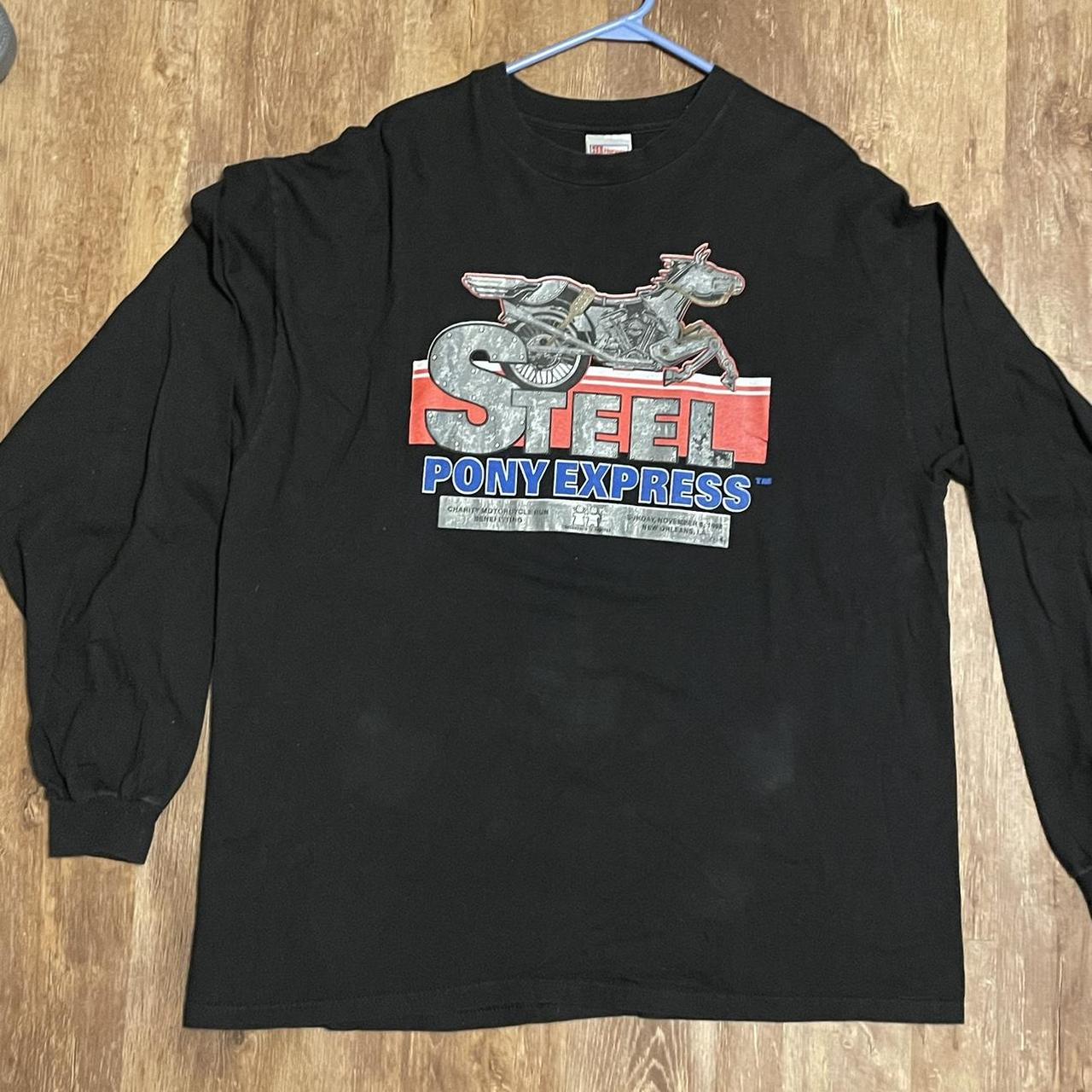 1998 Steel Pony Express Long Sleeve Size:... - Depop