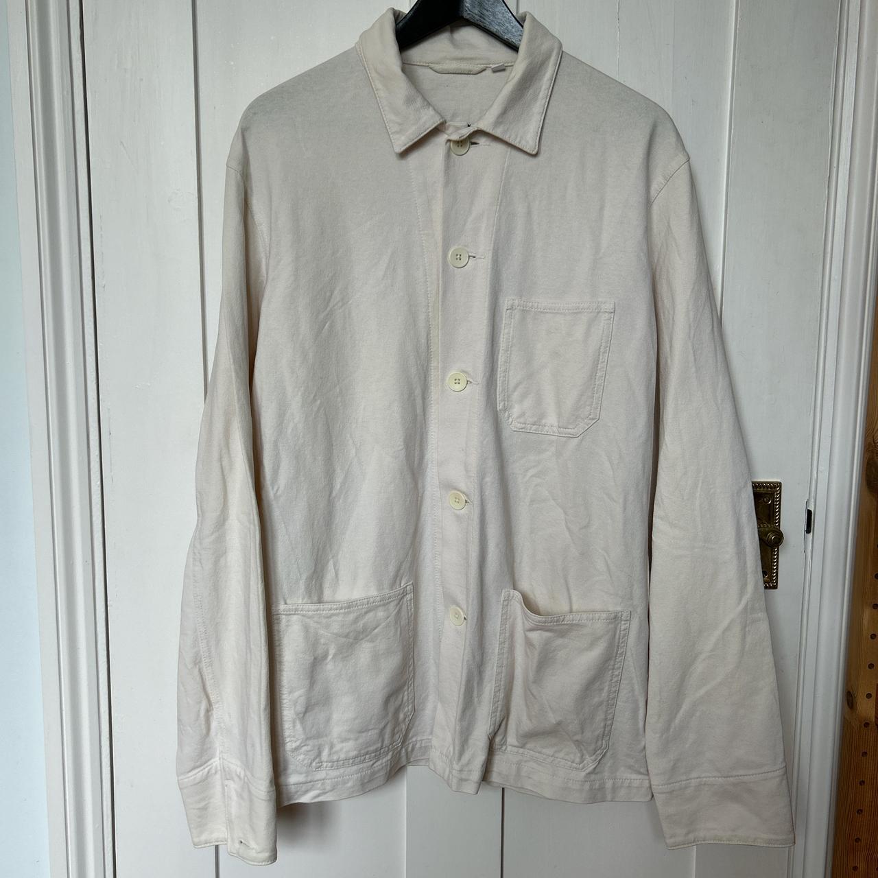 UNIQLO utility jacket Off-White, buttoned, Depop