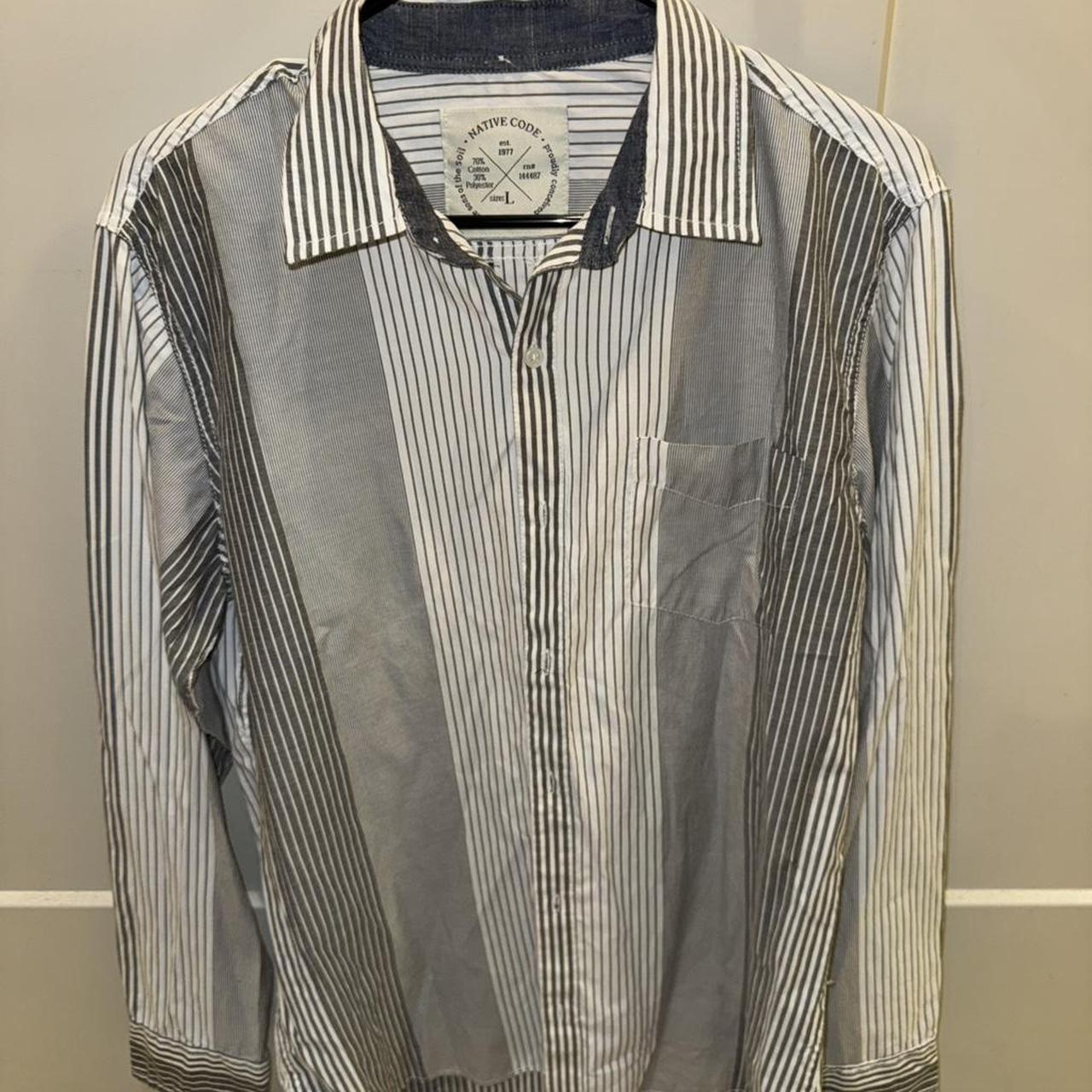 Native Men's Shirt - Multi/White - L – Native Cod… - image 1