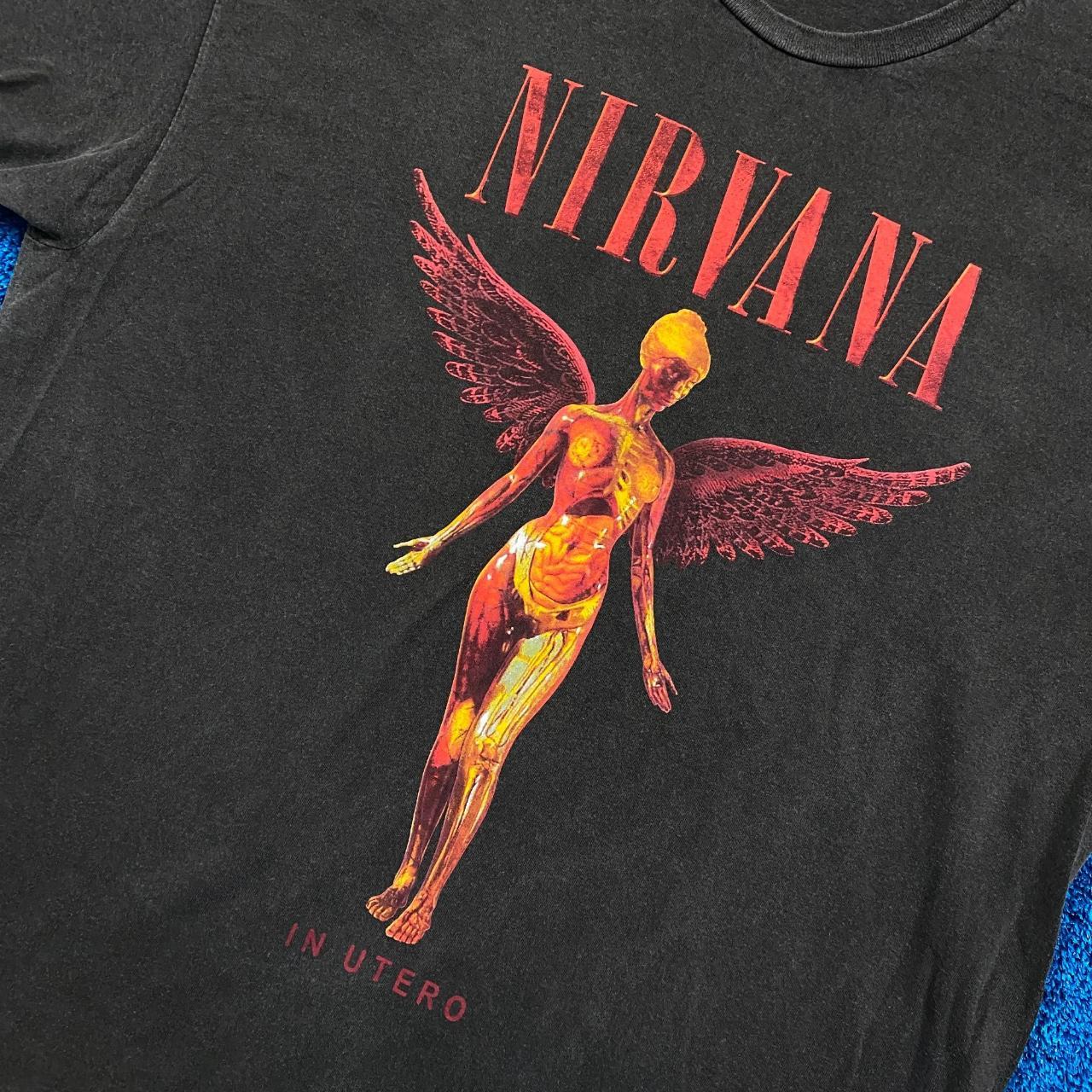 Nirvana Inutero Rock T-shirt Size 2XL. The shirt is... - Depop