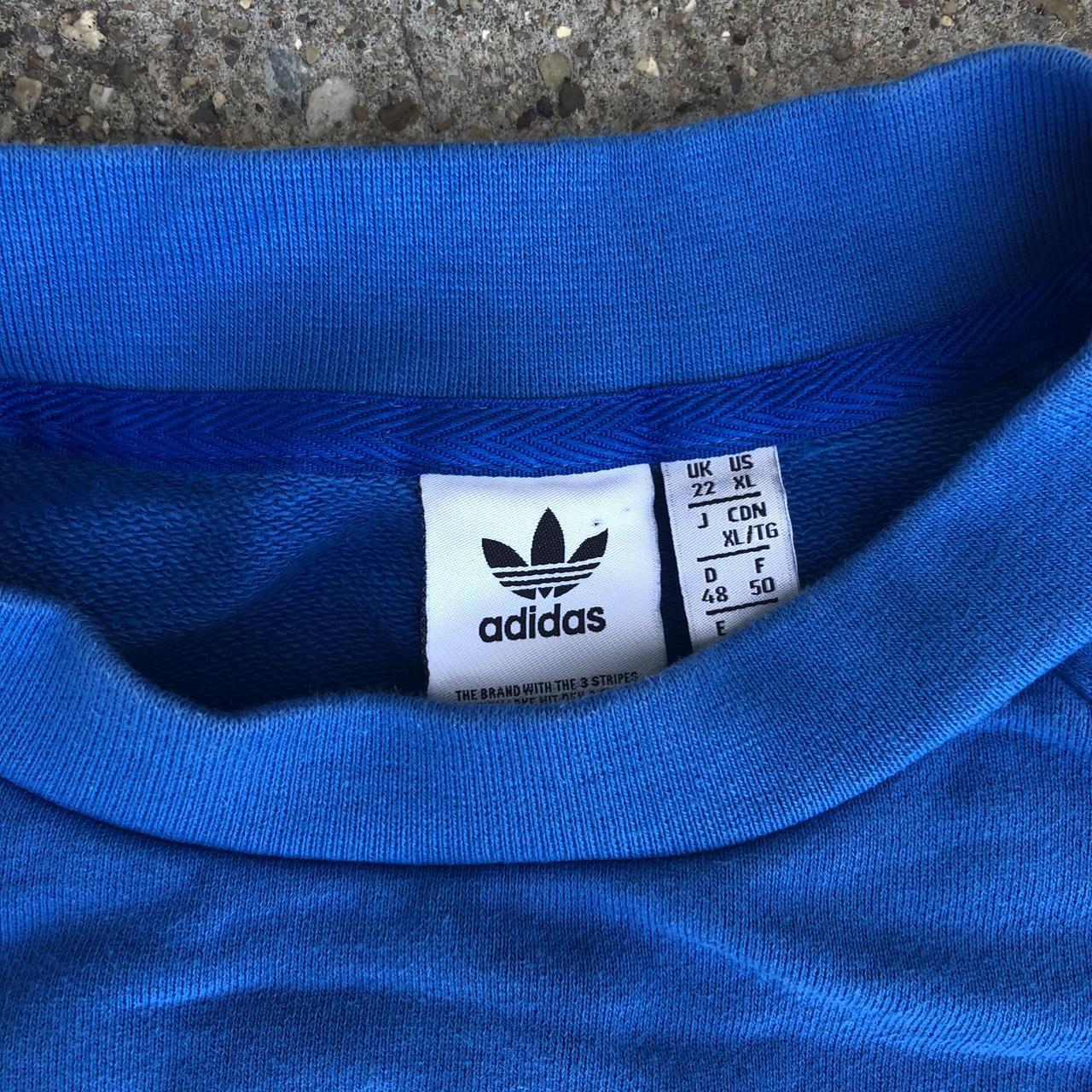 Adidas Women's Blue Sweatshirt | Depop