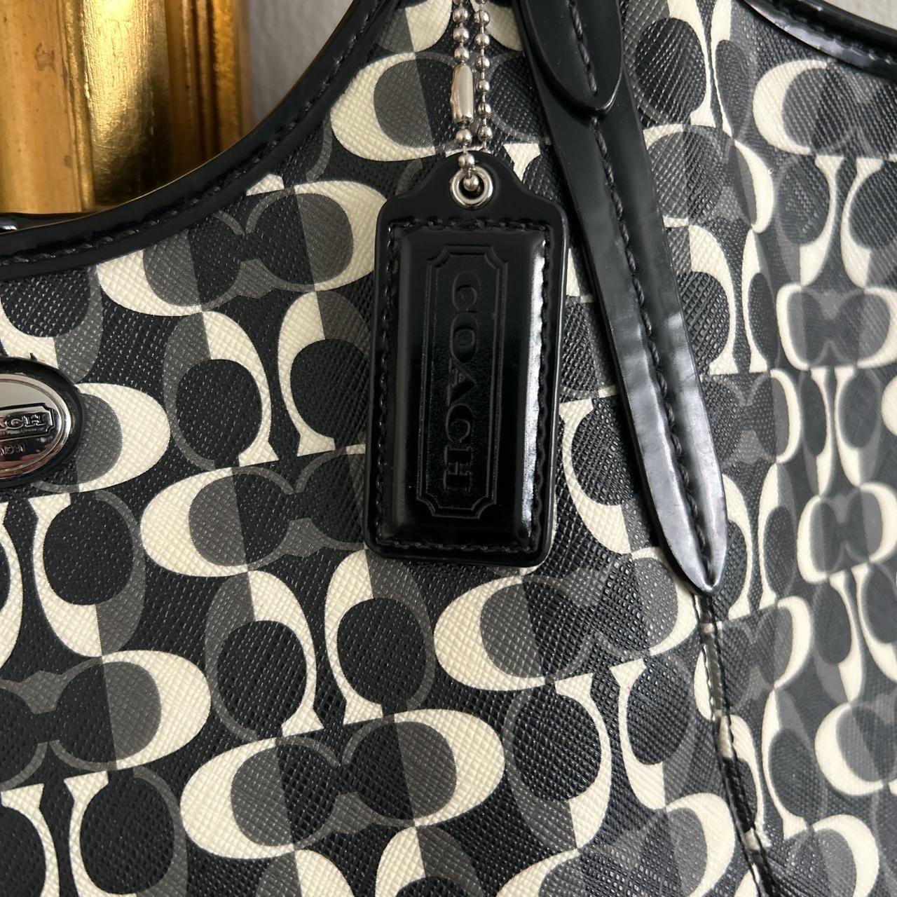 coach tote bag slight peeling on straps, as... Depop