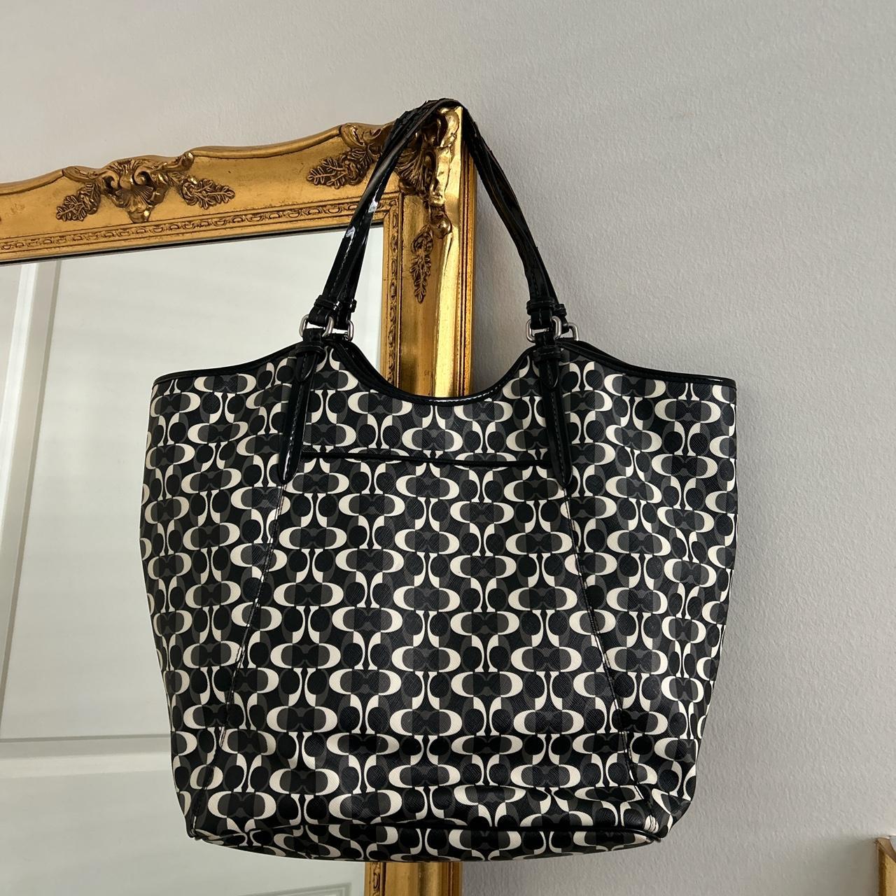 coach tote bag slight peeling on straps, as... Depop