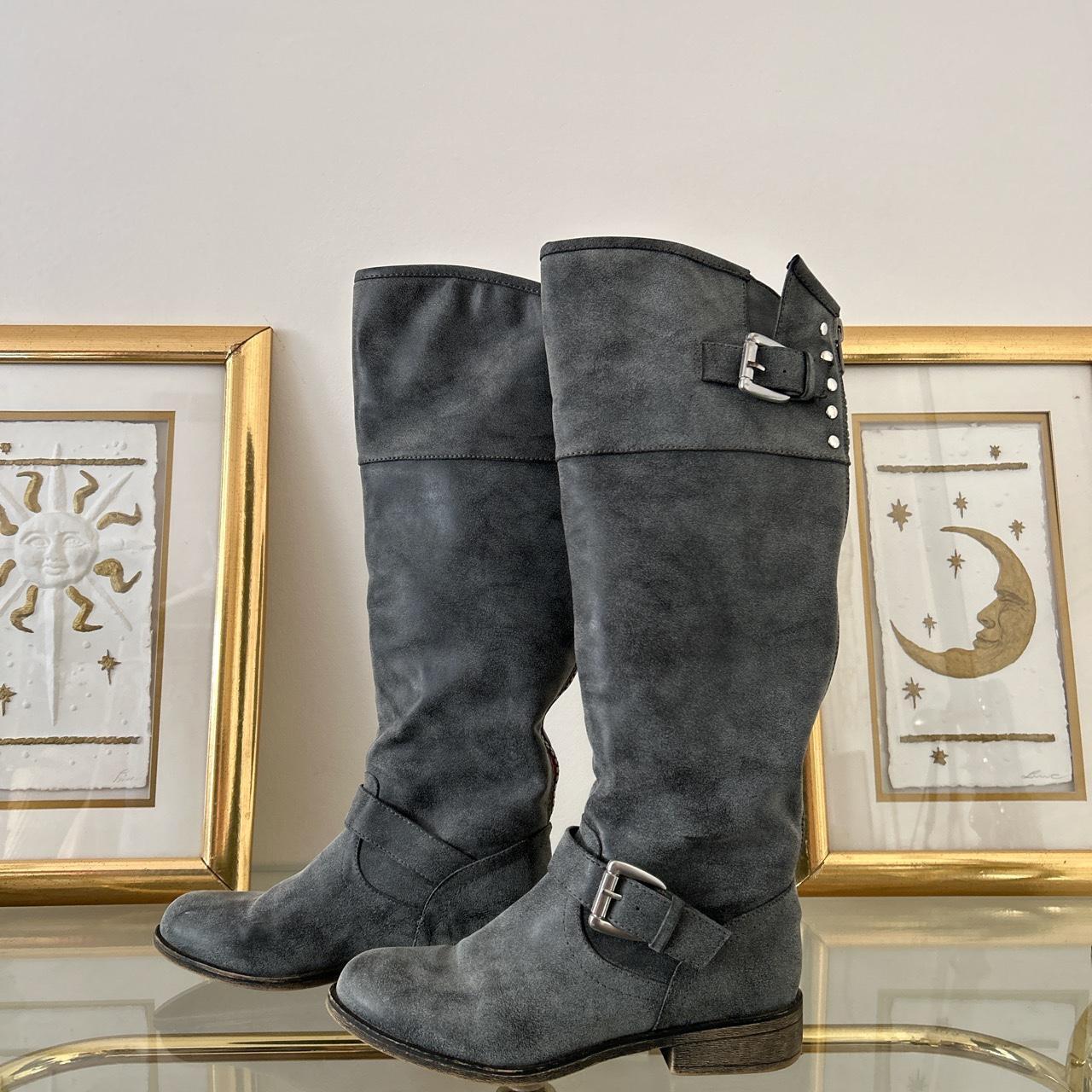 Madden girl grey store boots