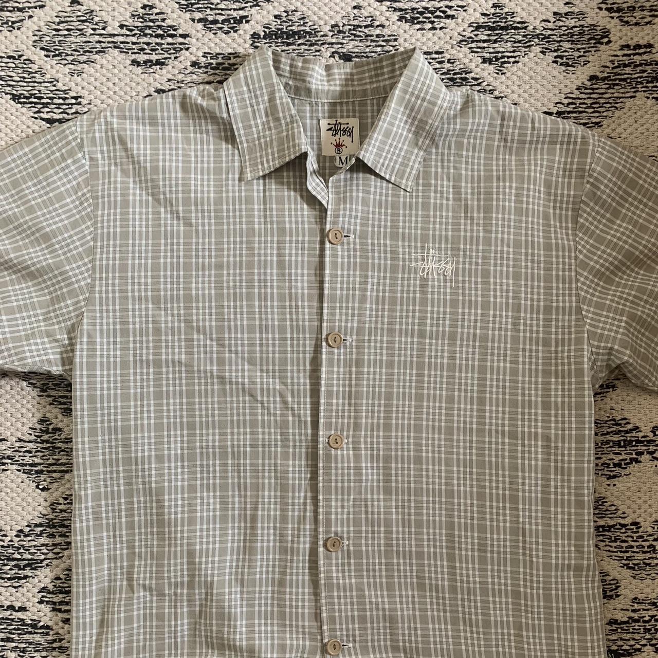 Vintage Stussy Button Up Size • M True To Size In... - Depop