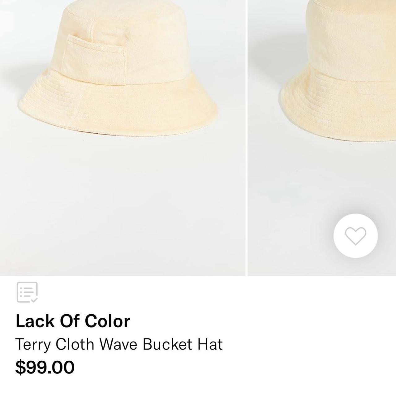 Yellow terry bucket hat from Lack of Color! - Depop