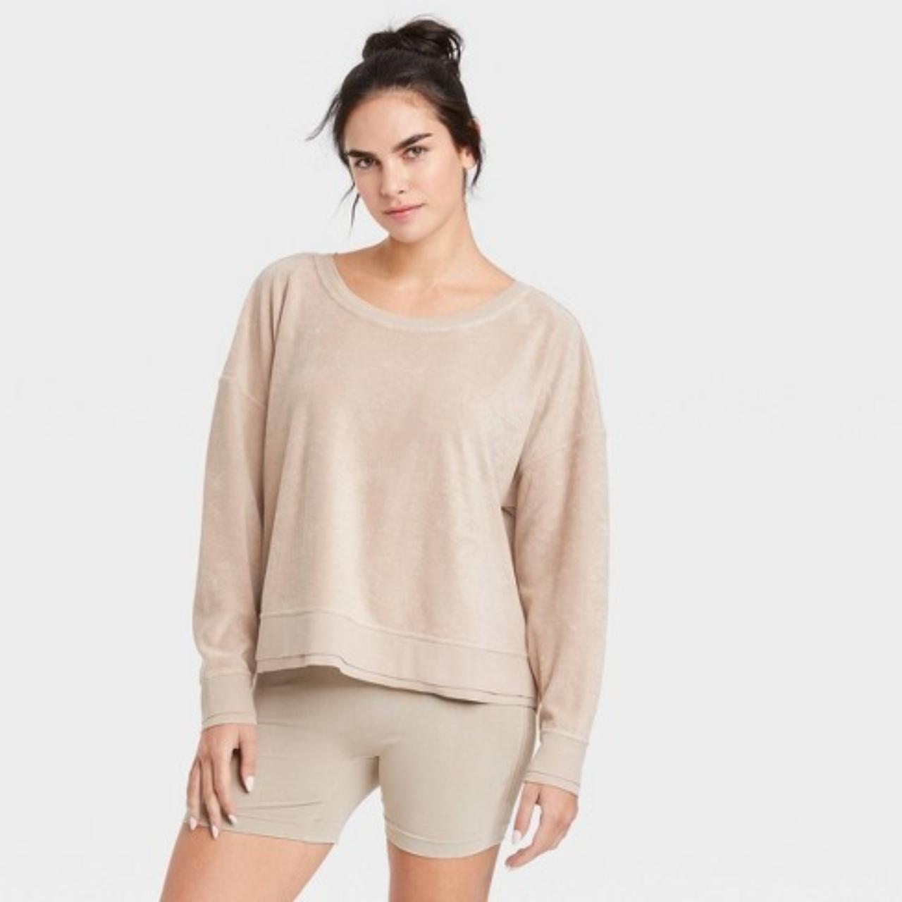 Womens terry hot sale cloth sweatshirt